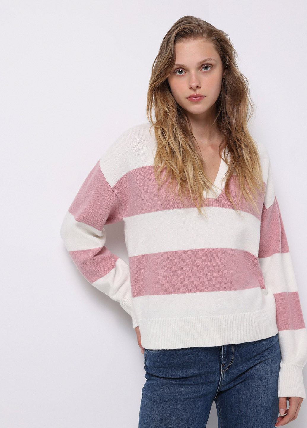 Комбинированный демисезонный свитер Colin's