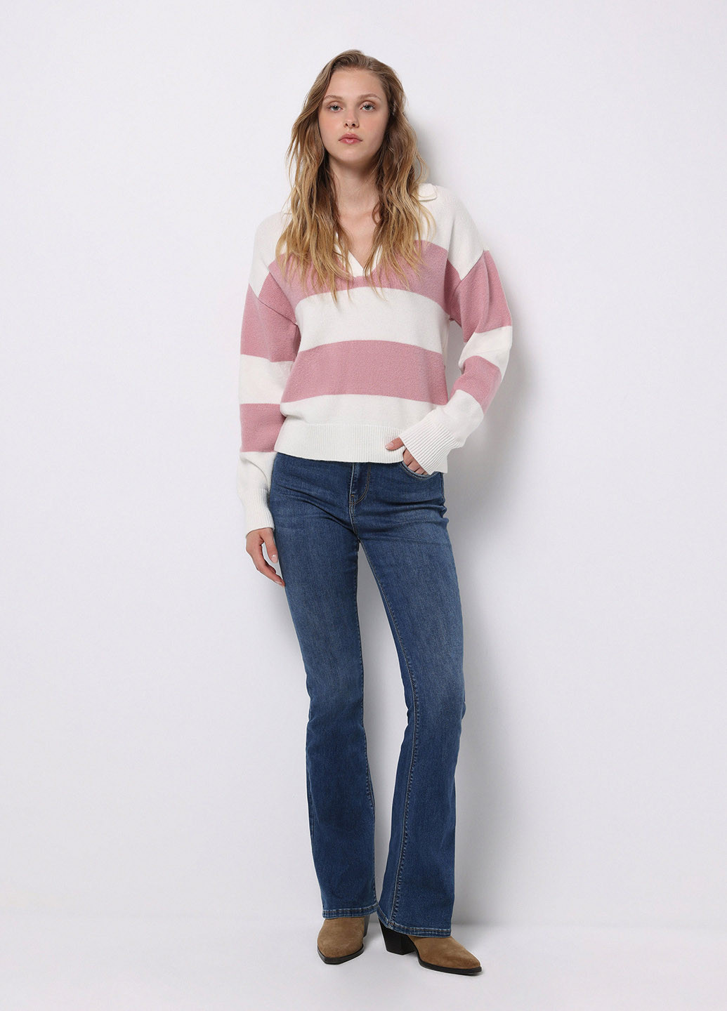 Комбинированный демисезонный свитер Colin's