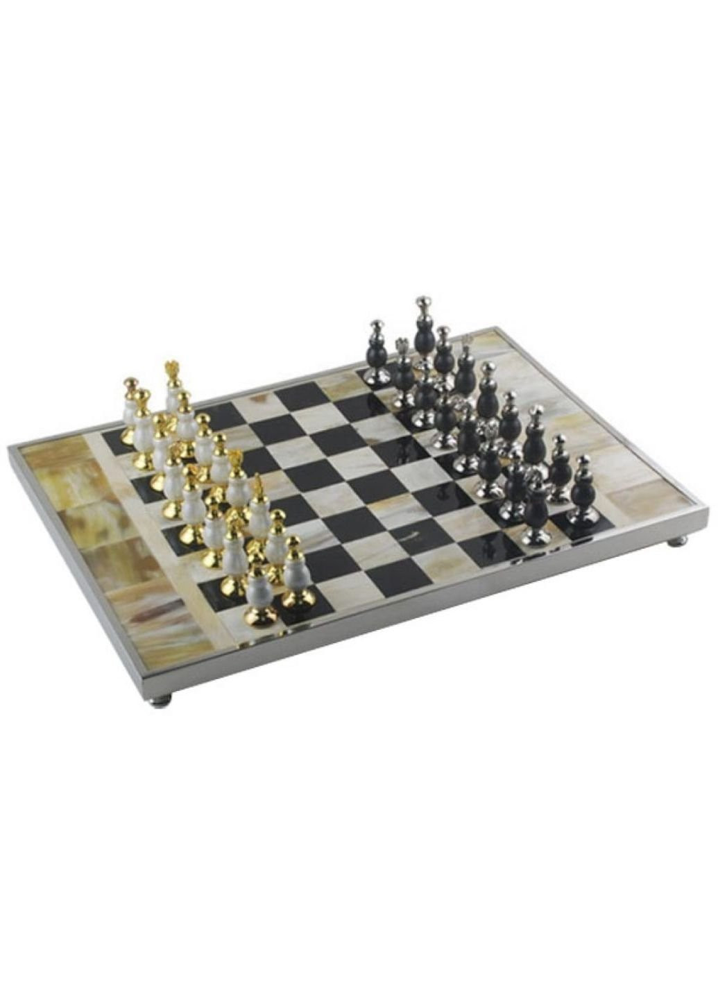 Настольная игра Шахматы, черно-белая доска мрамор Voltronic (252156719)