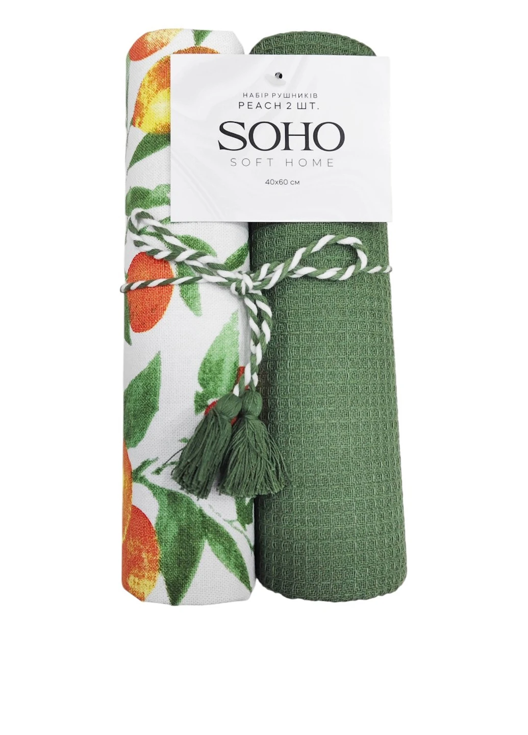Полотенце (2 шт.), 40х60 см Soho колор блок комбинированный