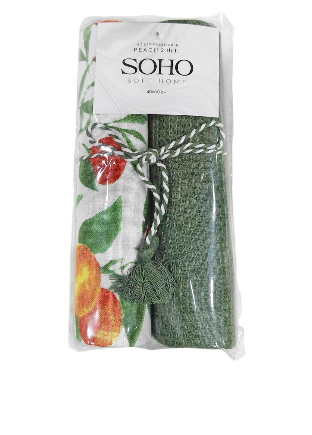 Полотенце (2 шт.), 40х60 см Soho колор блок комбинированный