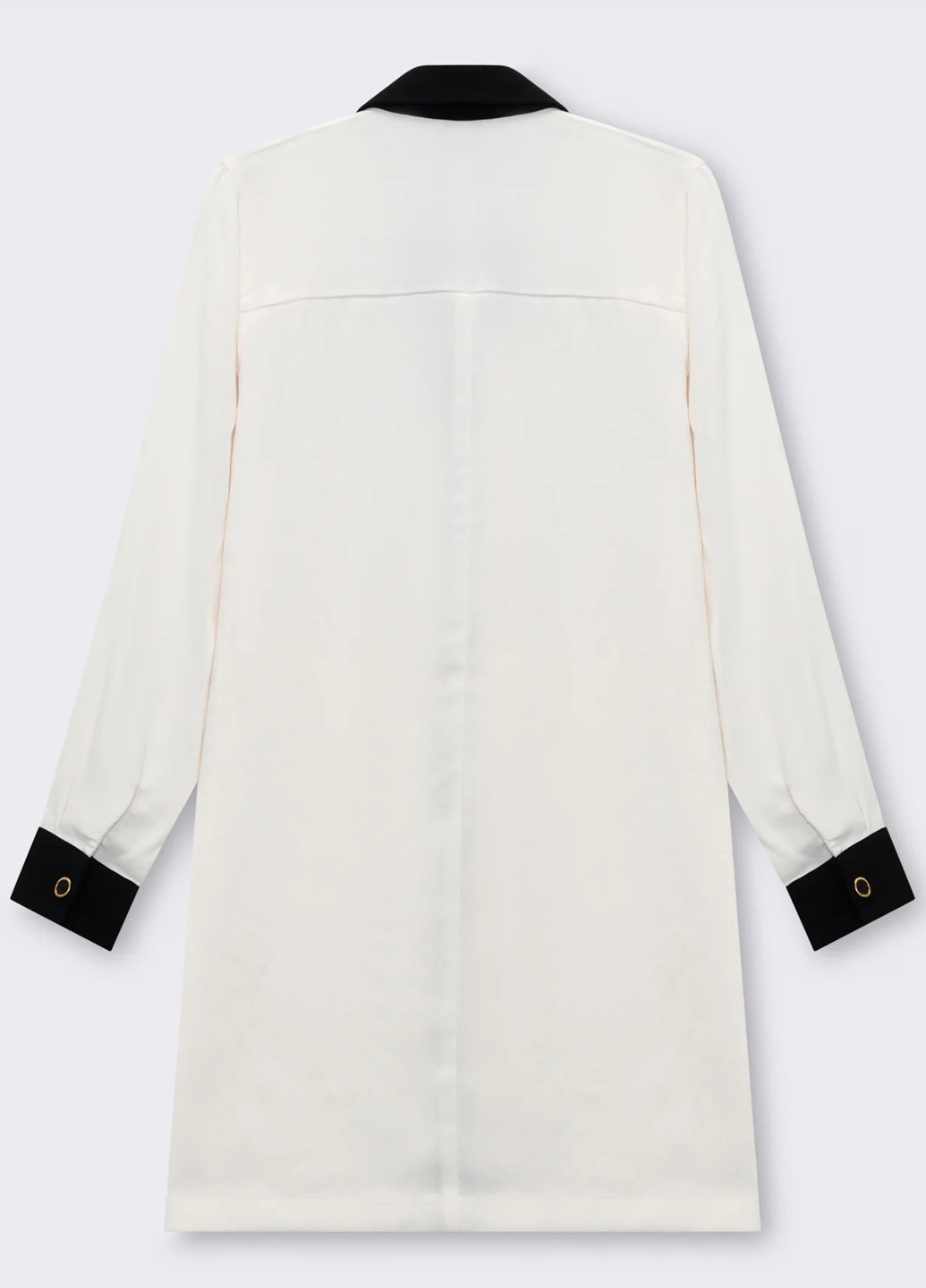 Молочное кэжуал платье рубашка Piazza Italia однотонное