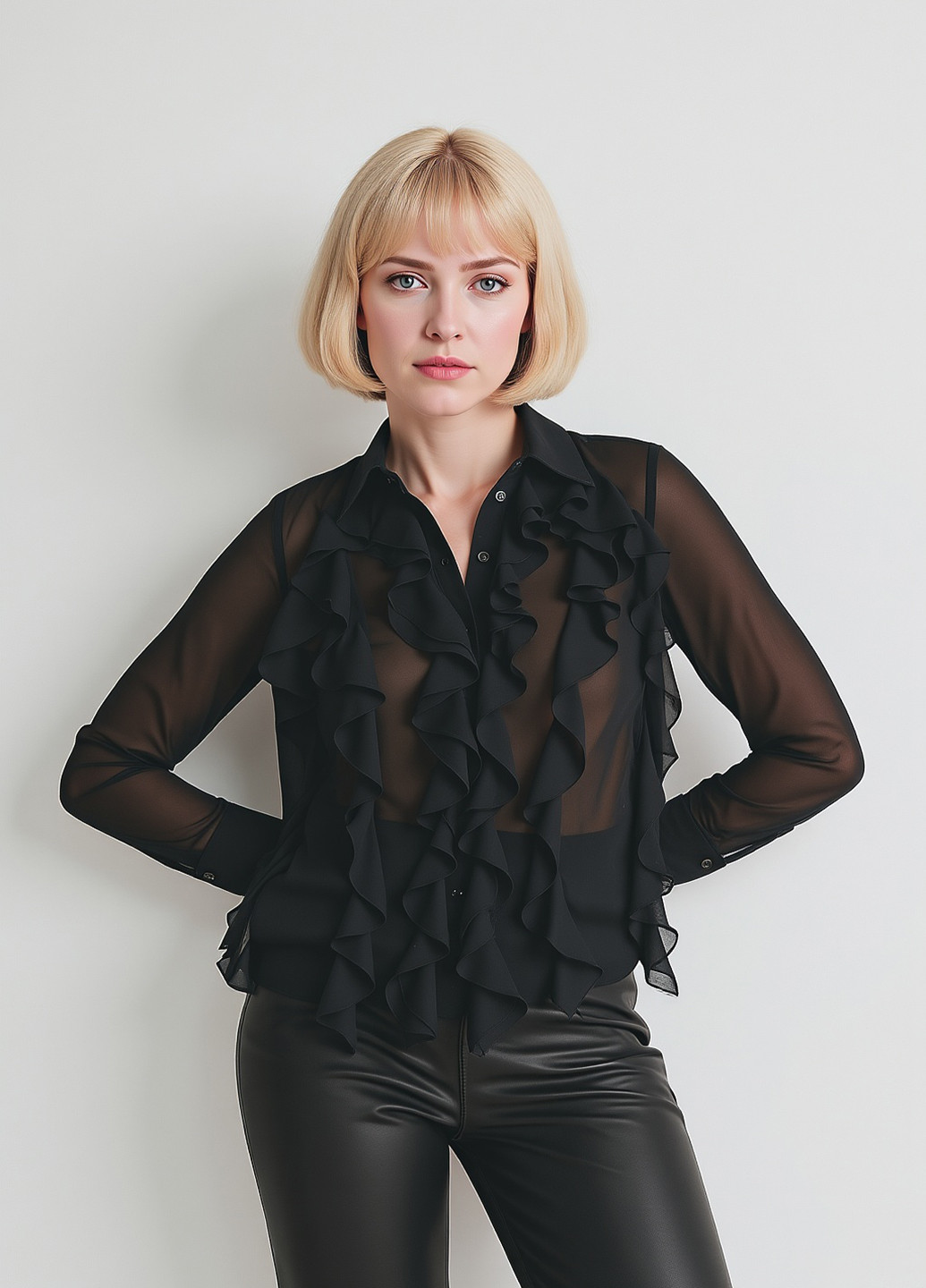 Чёрная блуза Reserved