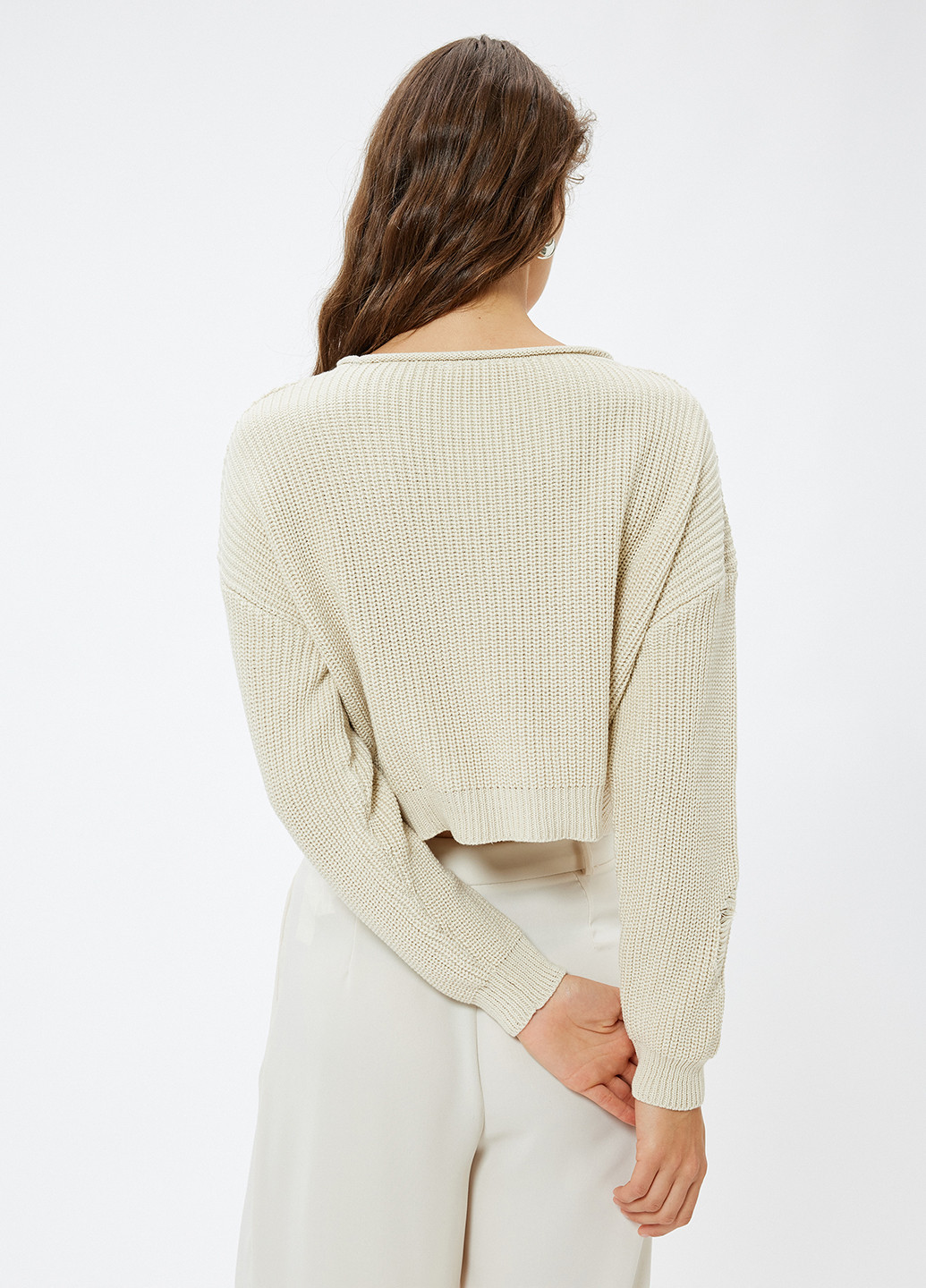 Светло-бежевый демисезонный свитер KOTON