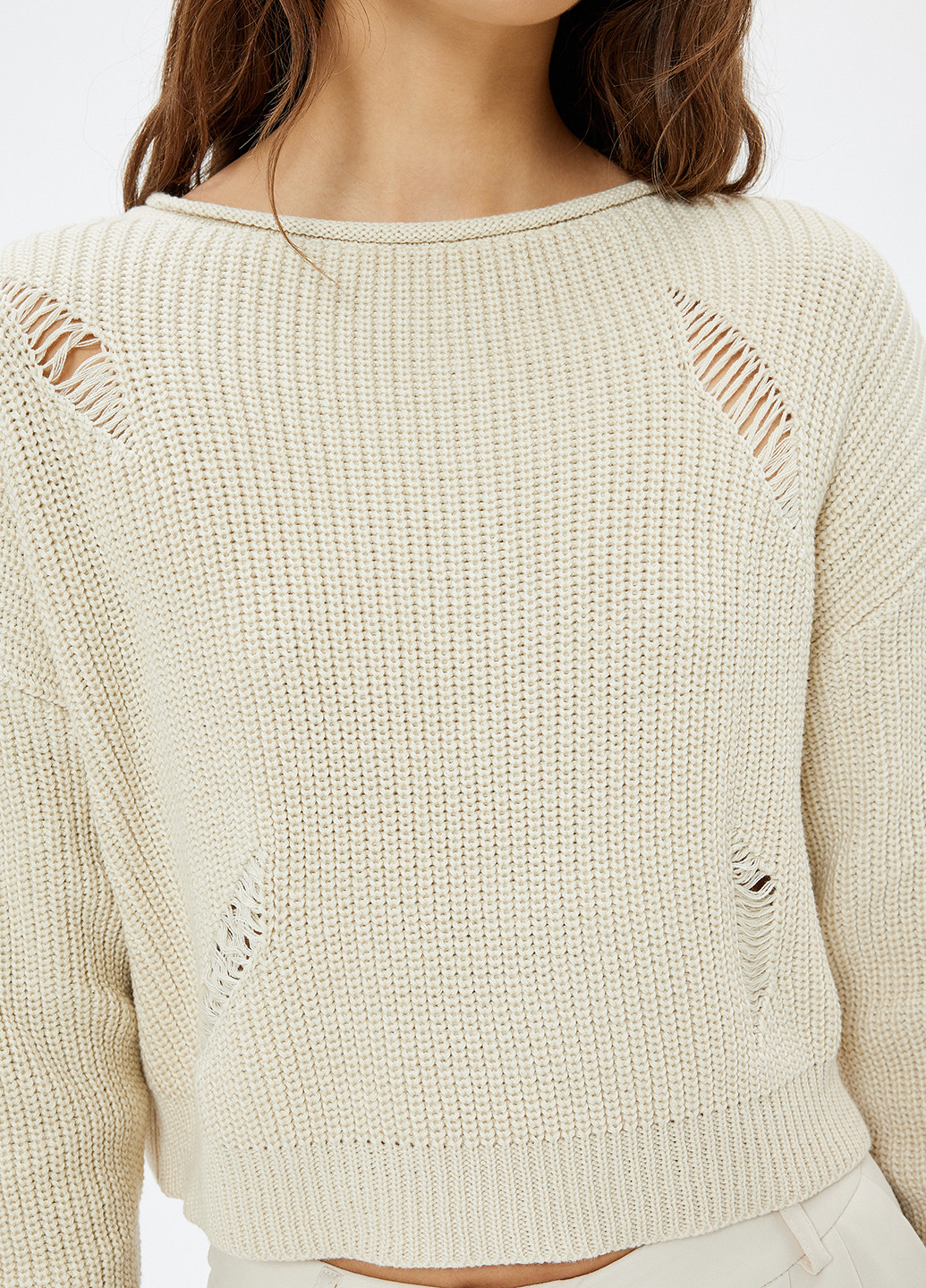 Светло-бежевый демисезонный свитер KOTON