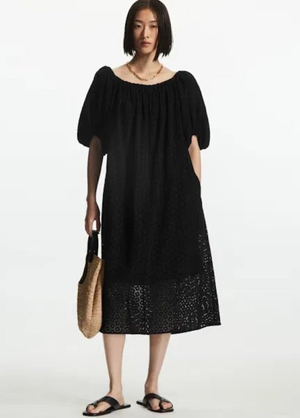 Чорна кежуал сукня а-силует Cos однотонна