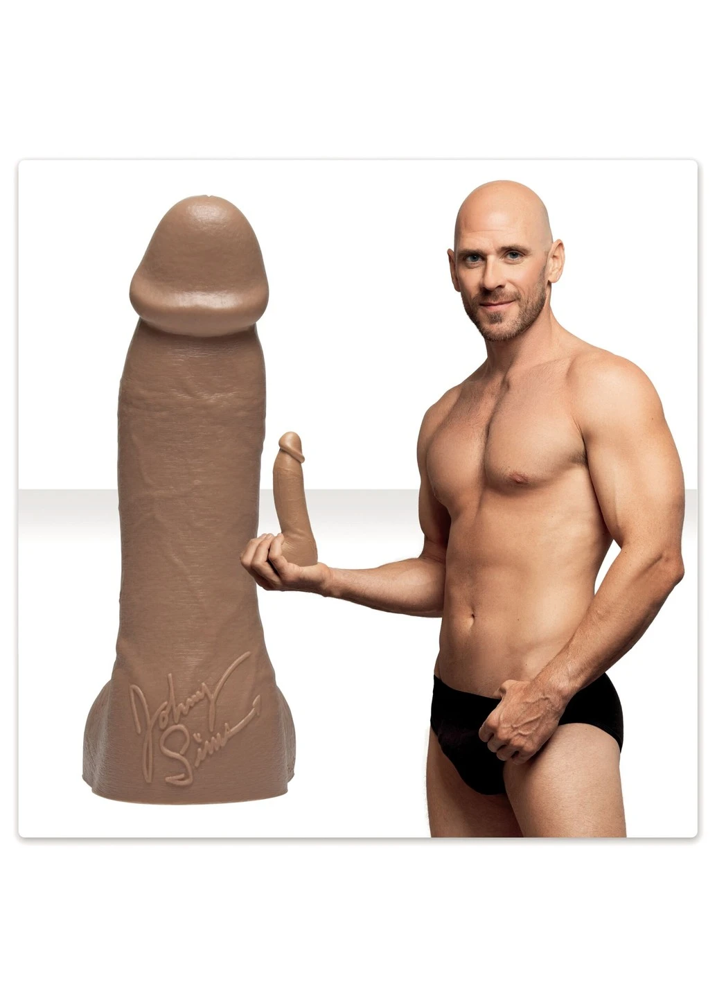 Фаллоимитатор Guys: Johnny Sins Dildo, по слепку пениса, лысый из Браззерс Fleshlight (254885470)