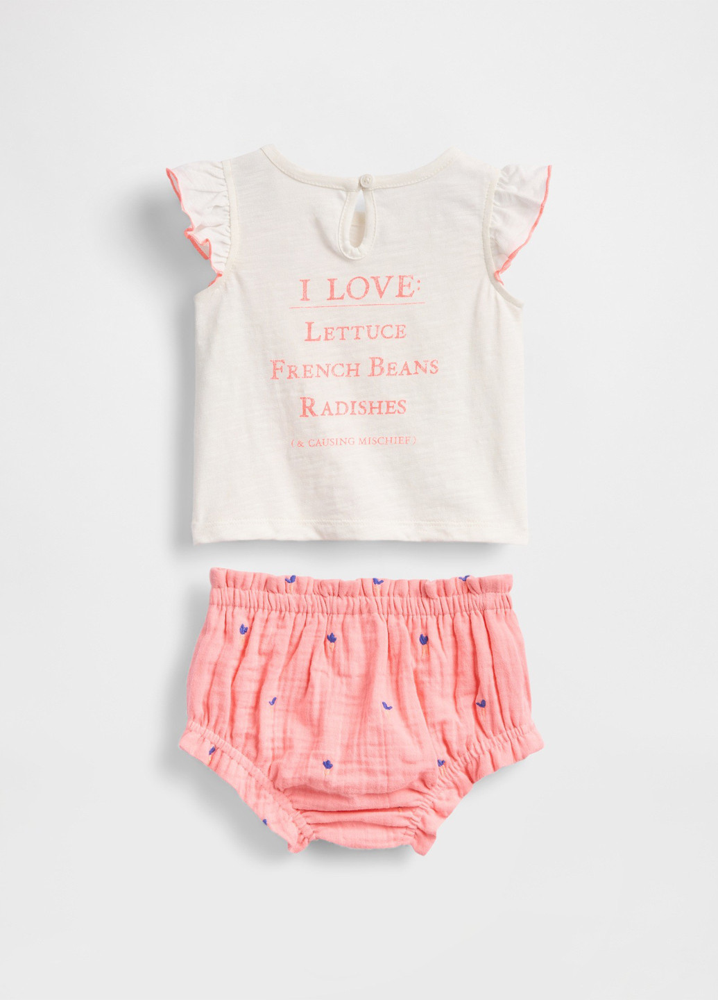 Комбінований демісезонний комплект (футболка, трусики) Gap