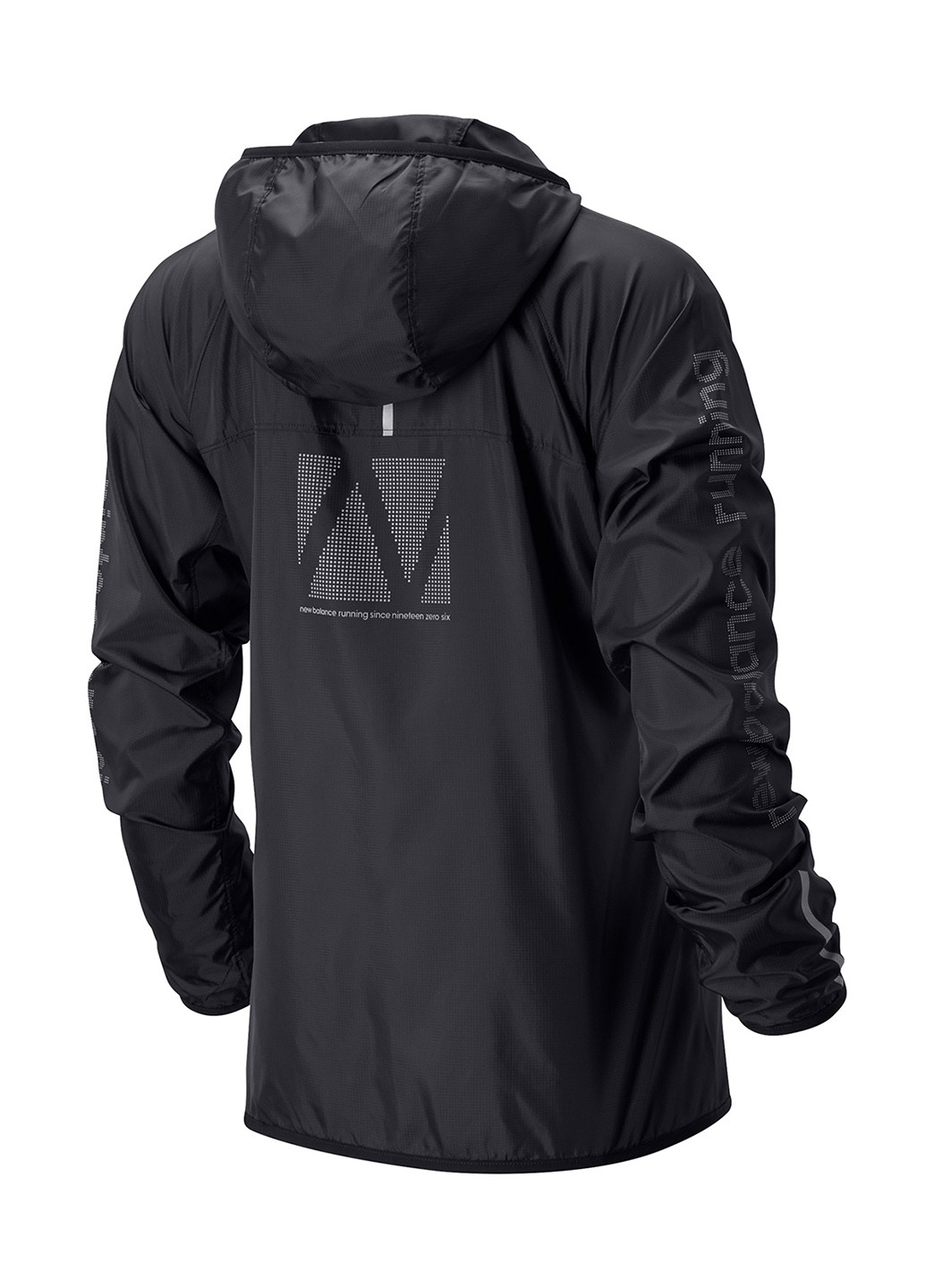 Чорна демісезонна куртка New Balance REFLECTIVE