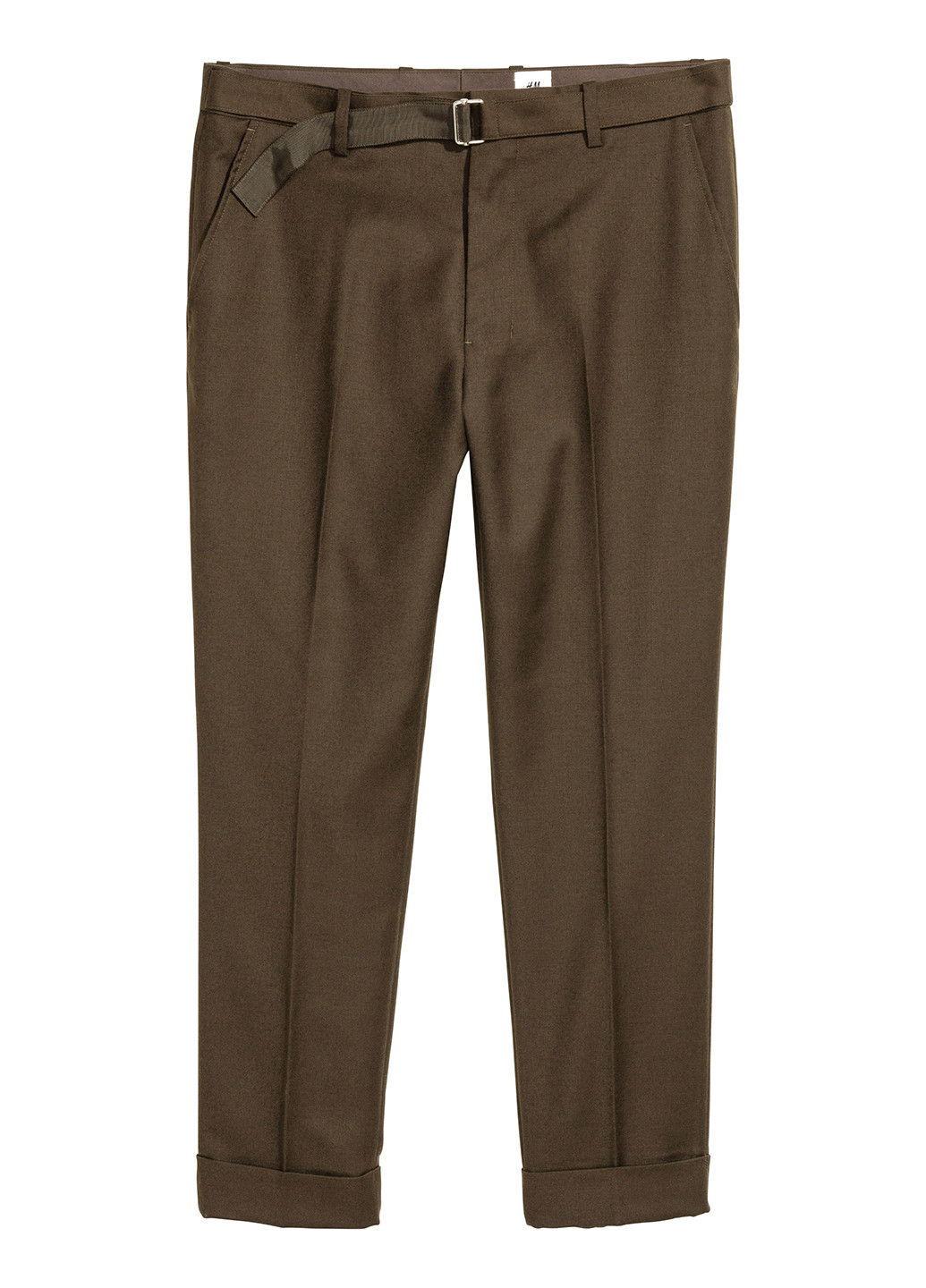 Темно-коричневые кэжуал демисезонные брюки H&M Studio