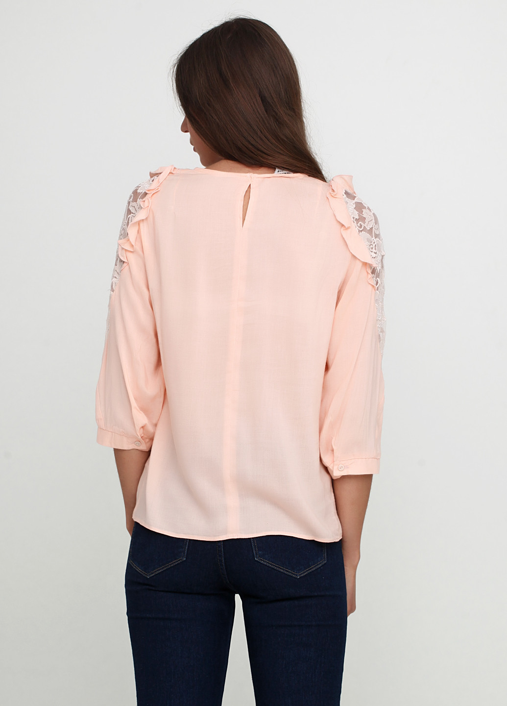 Персиковая демисезонная блуза Ruta-S
