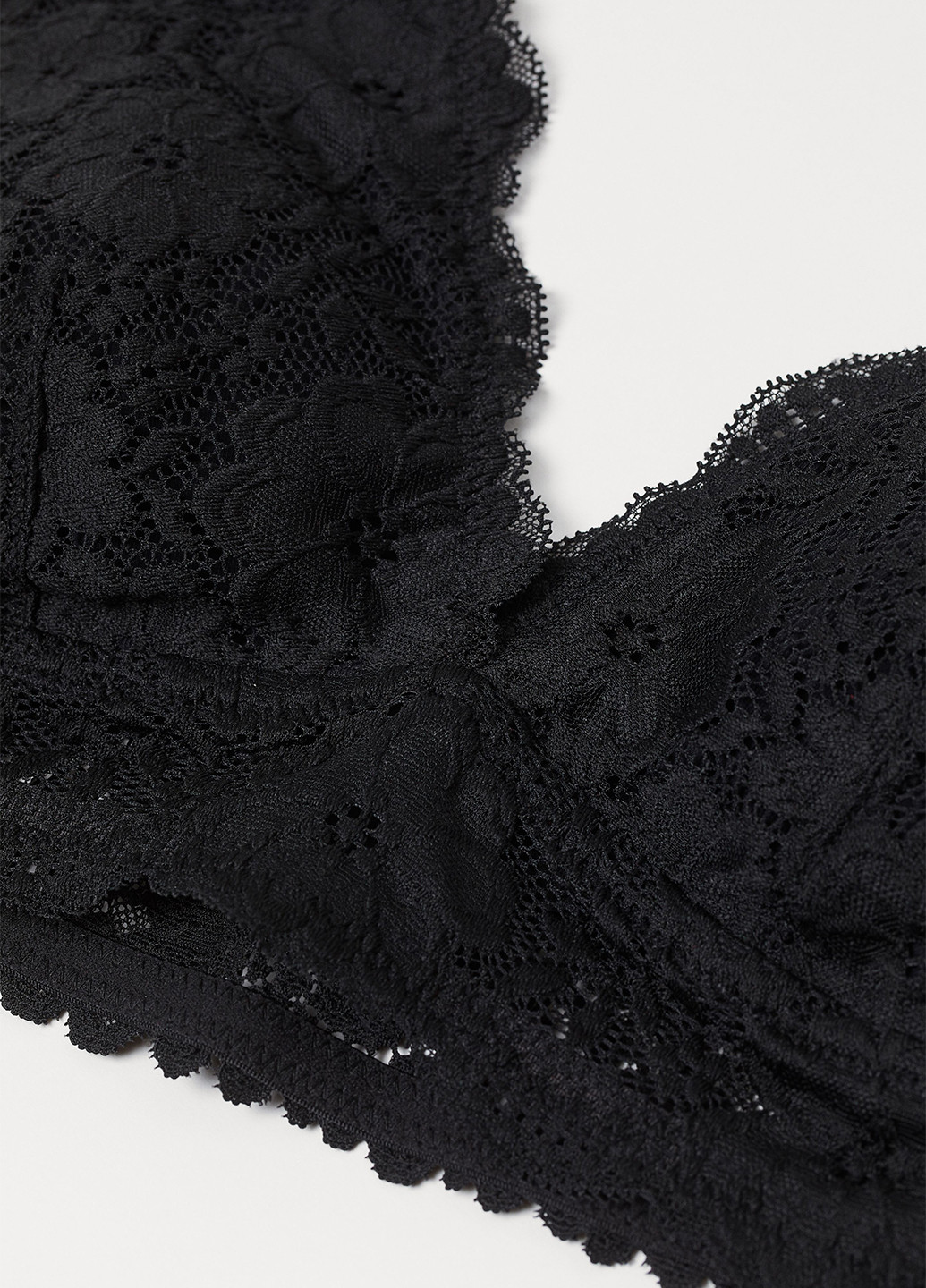 Чорний мінімайзер бюстгальтер H&M без кісточок гіпюр, поліамід