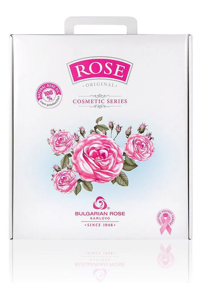 Подарочный набор с натуральным болгарским розовым маслом на 5 предметов Rose Original от Bulgarian Rose (253774375)