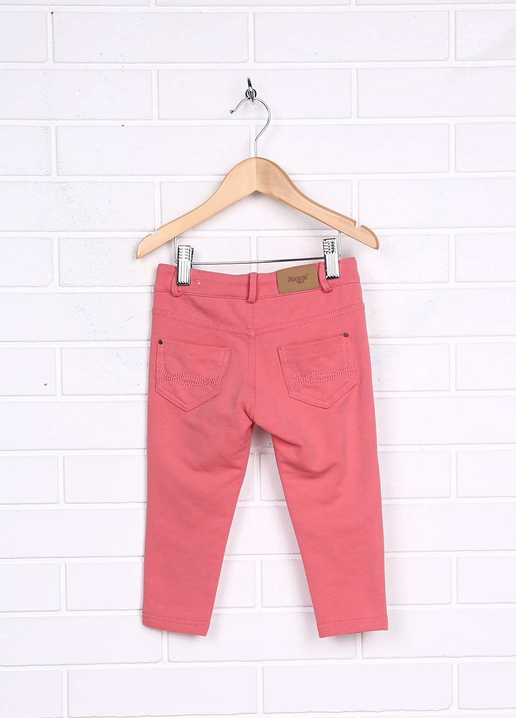 Розово-лиловые кэжуал демисезонные прямые брюки Mayoral