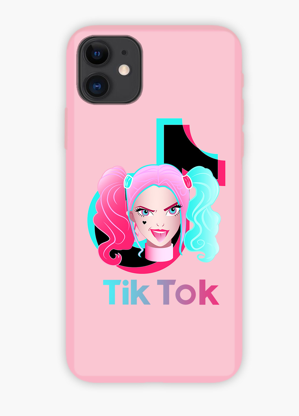 Чехол силиконовый Apple Iphone 6 Харли Квинн (Куинн) Тик Ток (Harley Quinn TikTok) (6937-1646) MobiPrint (219517605)