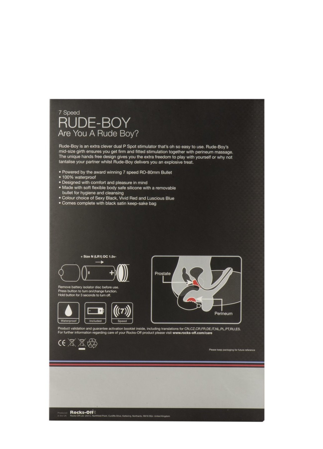 Вібромасажер простати Rocks Off Rude-Boy Black Rocks-Off (252612444)