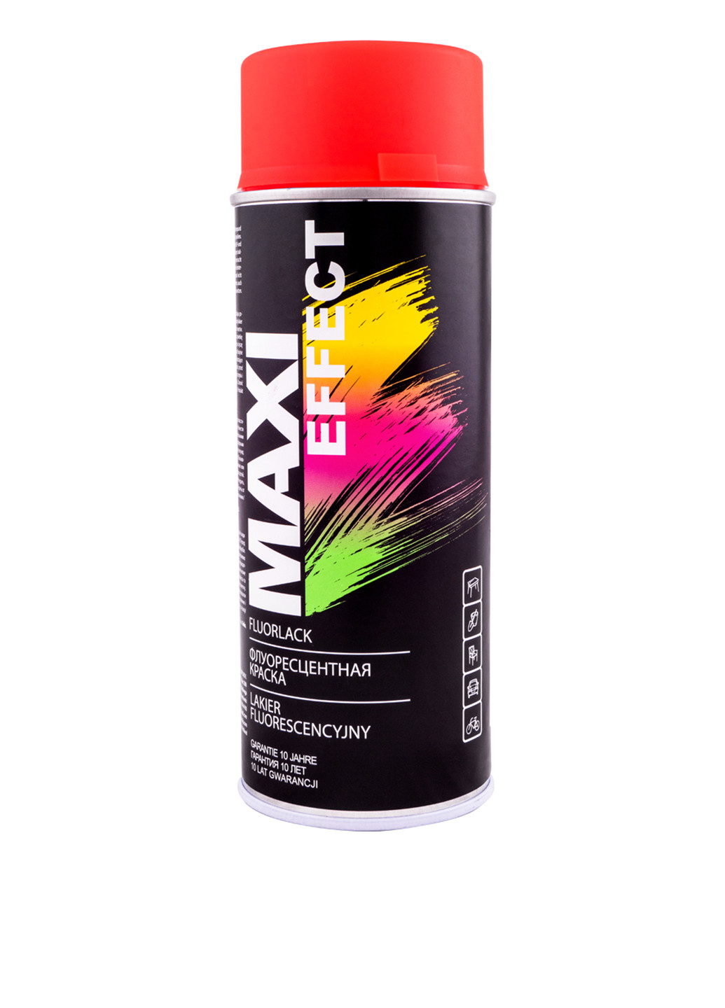 Емаль аерозольна флуоресцентна червона, 400 мл Maxi Color (141979995)