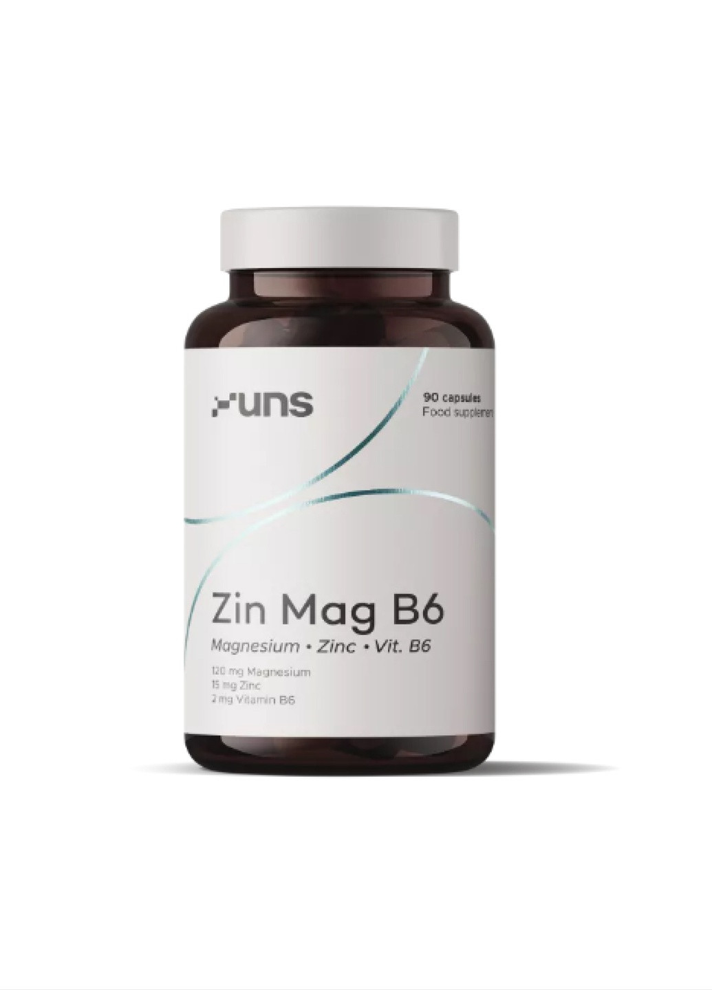 Цинк Магній мінерали ZinMag B6 90tabs Uns (252531628)