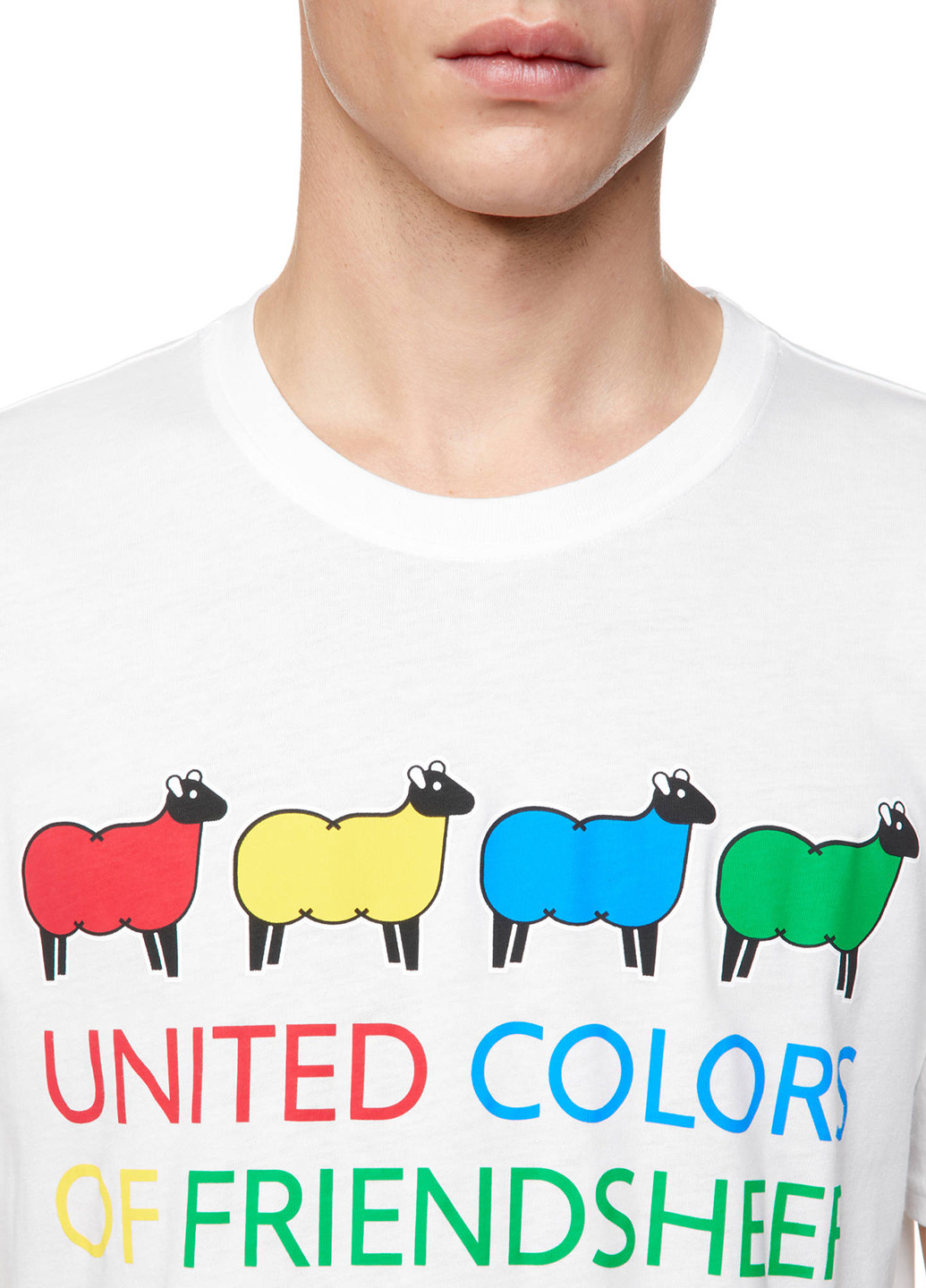 Белая футболка United Colors of Benetton
