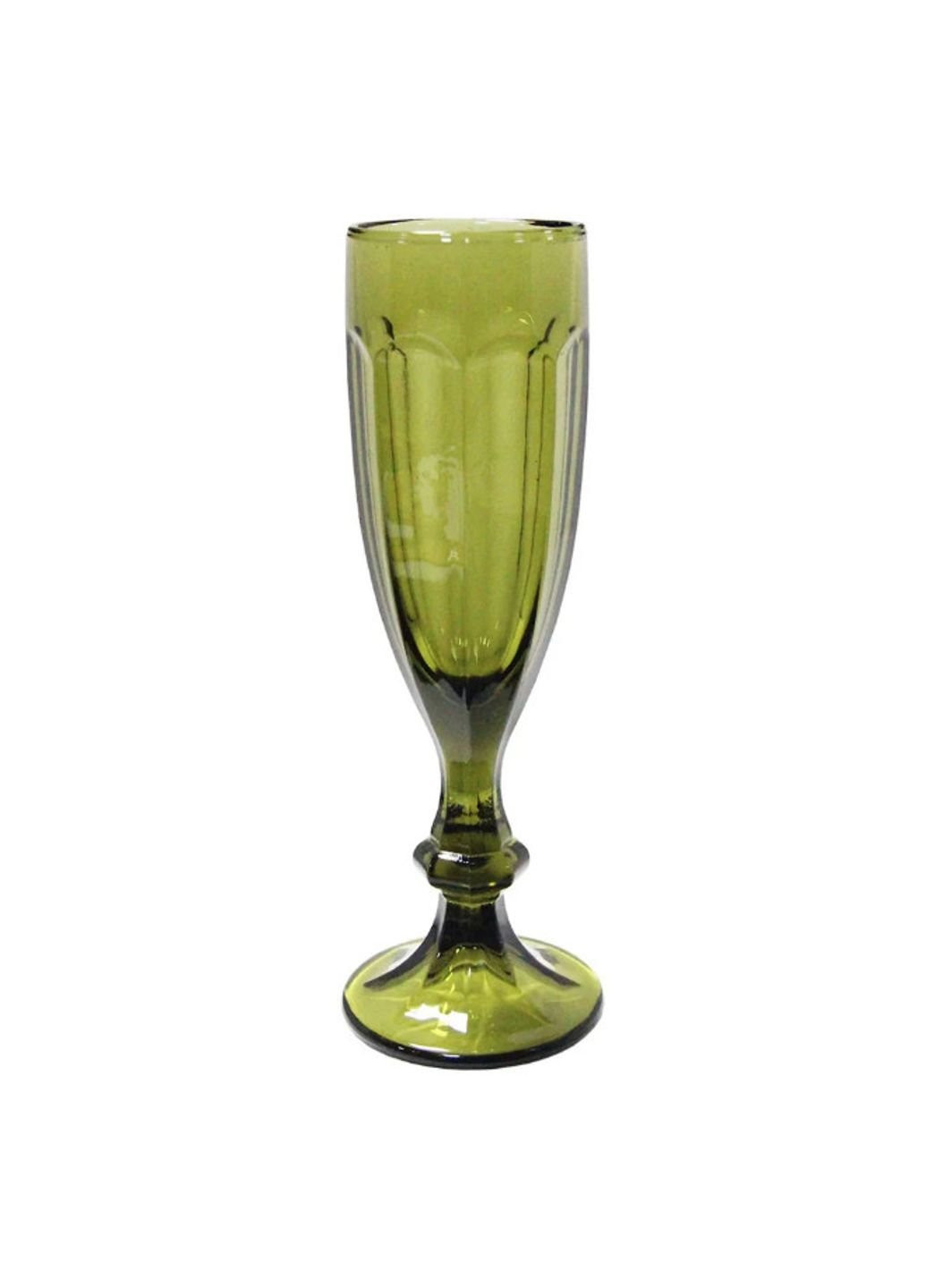 Бокал для шампанского Вена 16952-25 150 л зеленый Olens (253583559)