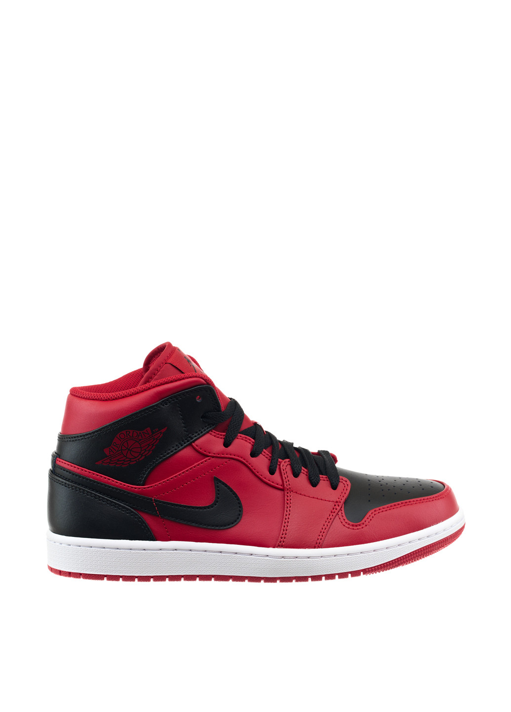 Красные демисезонные кроссовки 554724-660_2024 Jordan 1 MID