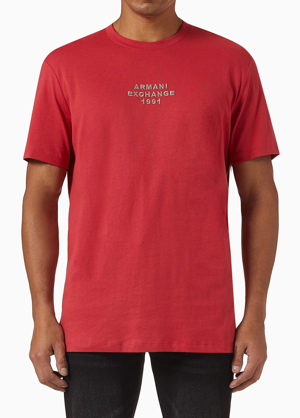 Красная футболка Armani Exchange