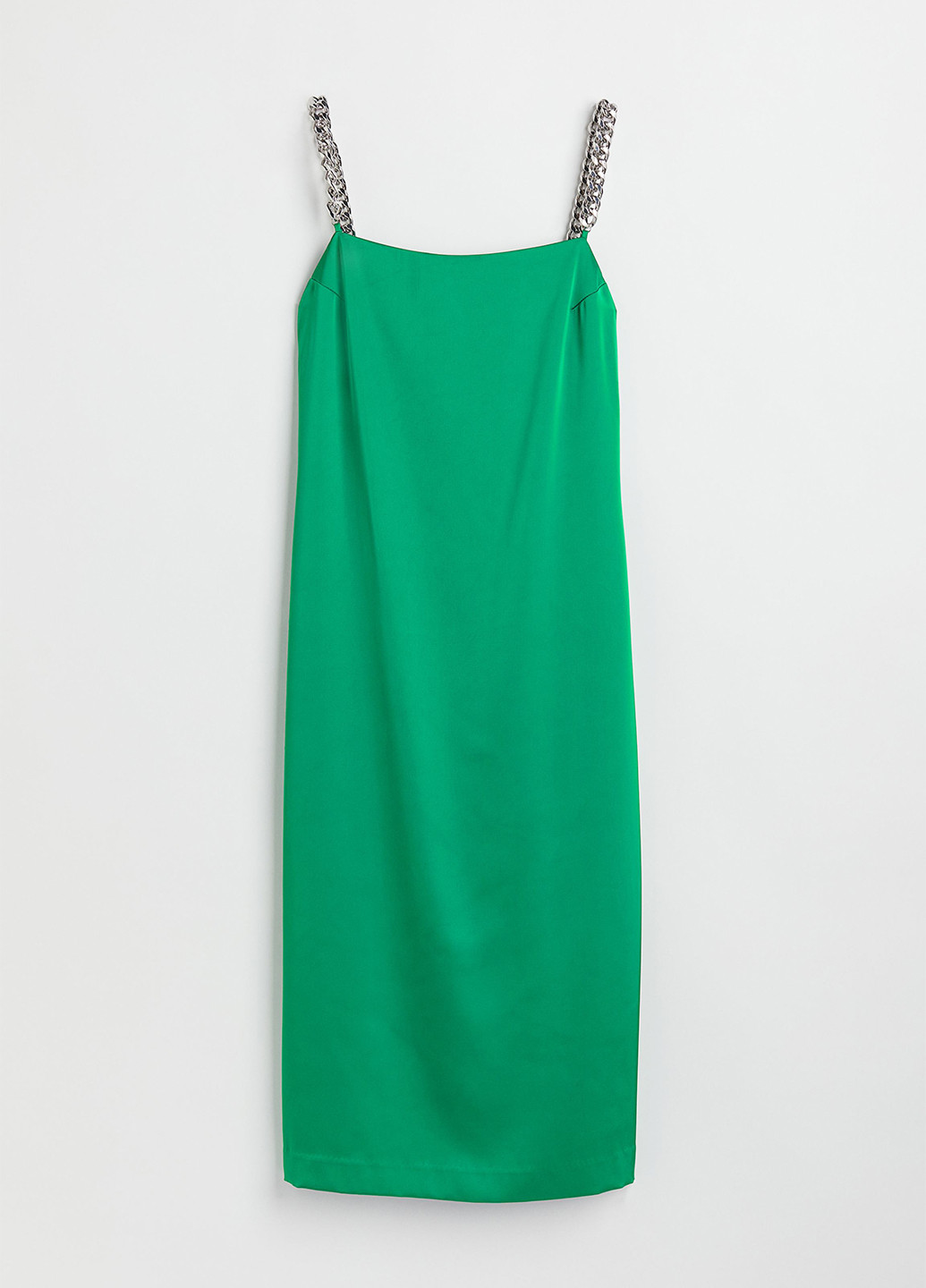 Зелена кежуал, коктейльна сукня H&M однотонна