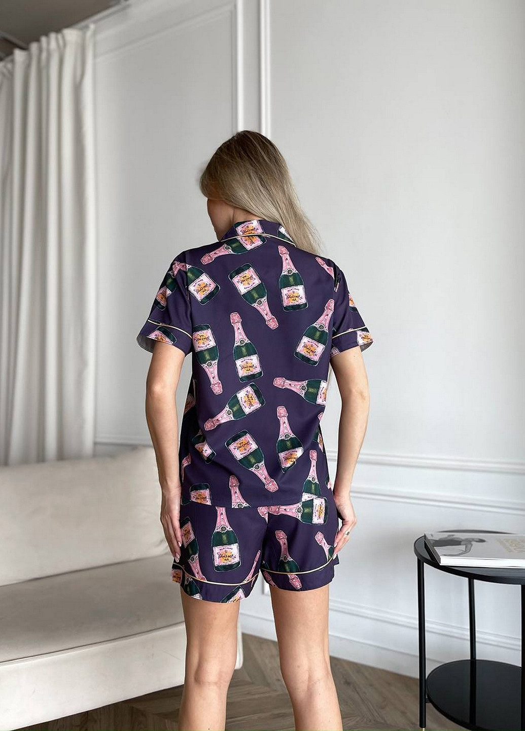 Фіолетова всесезон піжама (сорочка, шорти) сорочка + шорти NOVA VEGA