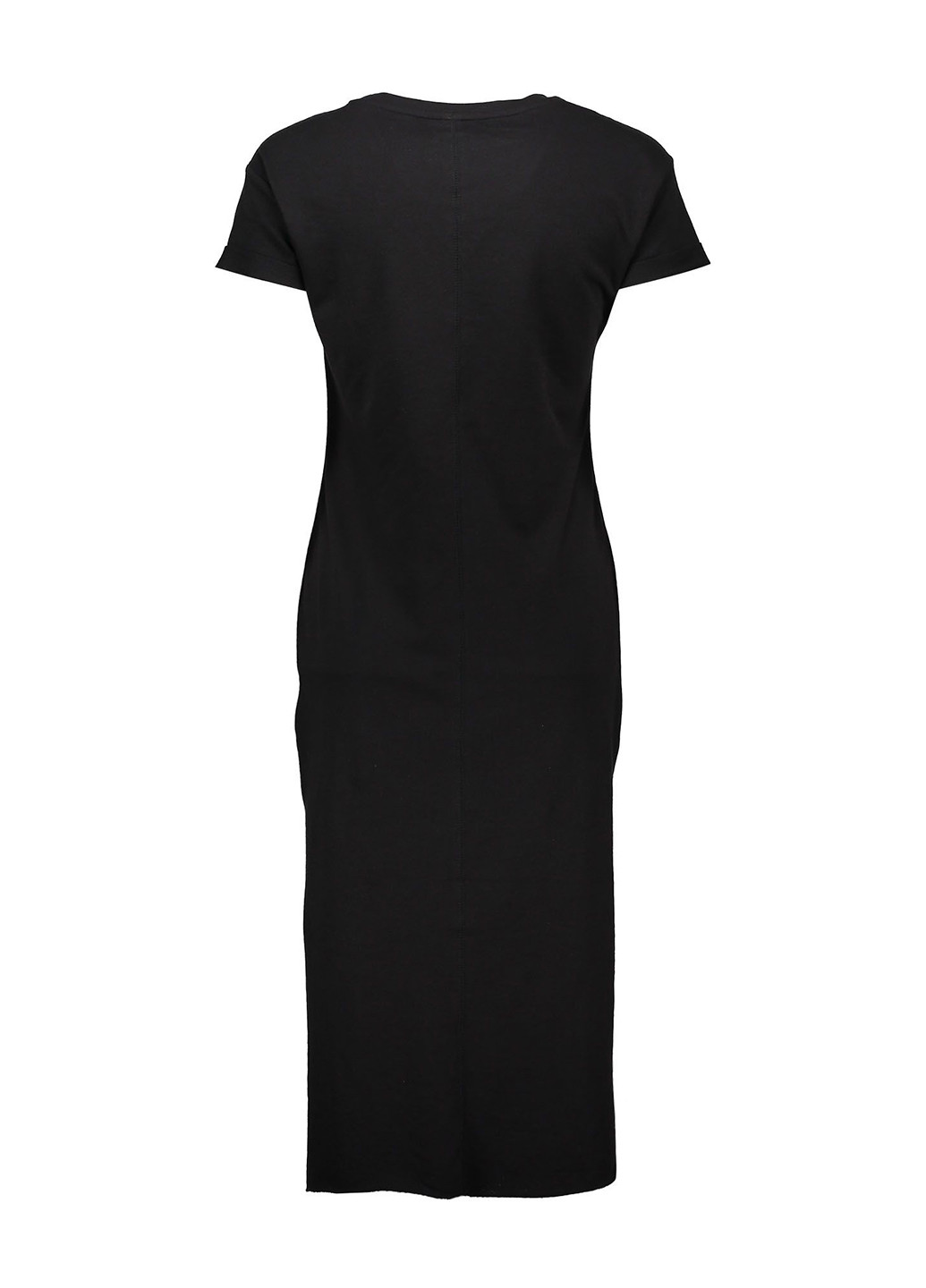 Черное кэжуал платье миди Piazza Italia с надписью