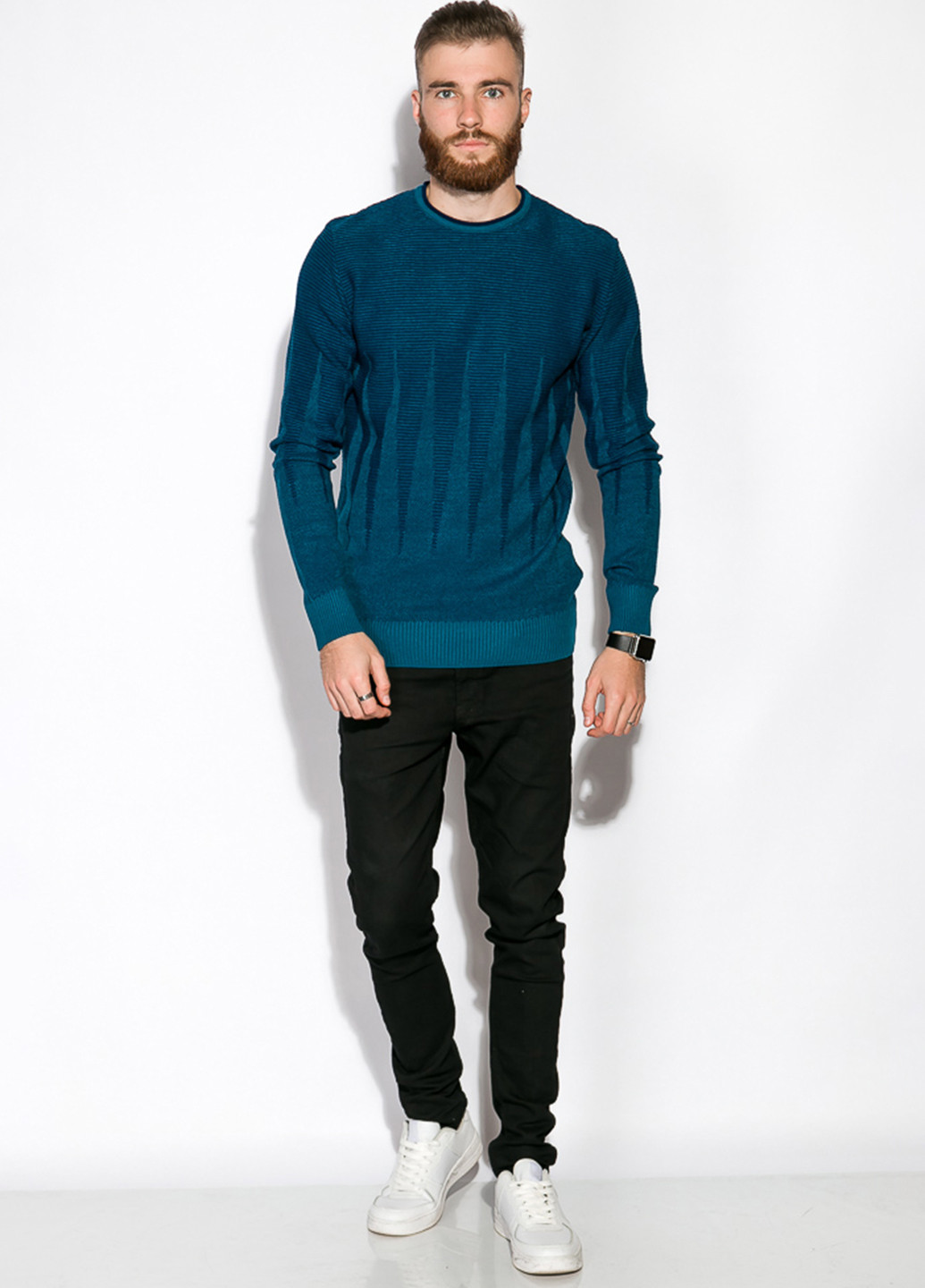 Темно-бірюзовий демісезонний джемпер джемпер Time of Style