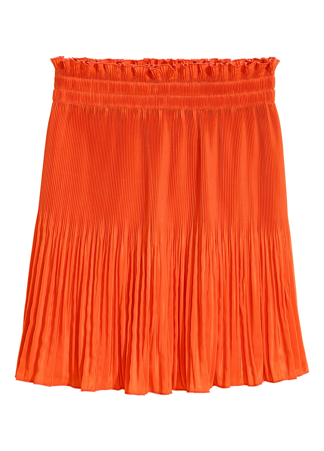 Оранжевая кэжуал однотонная юбка H&M мини