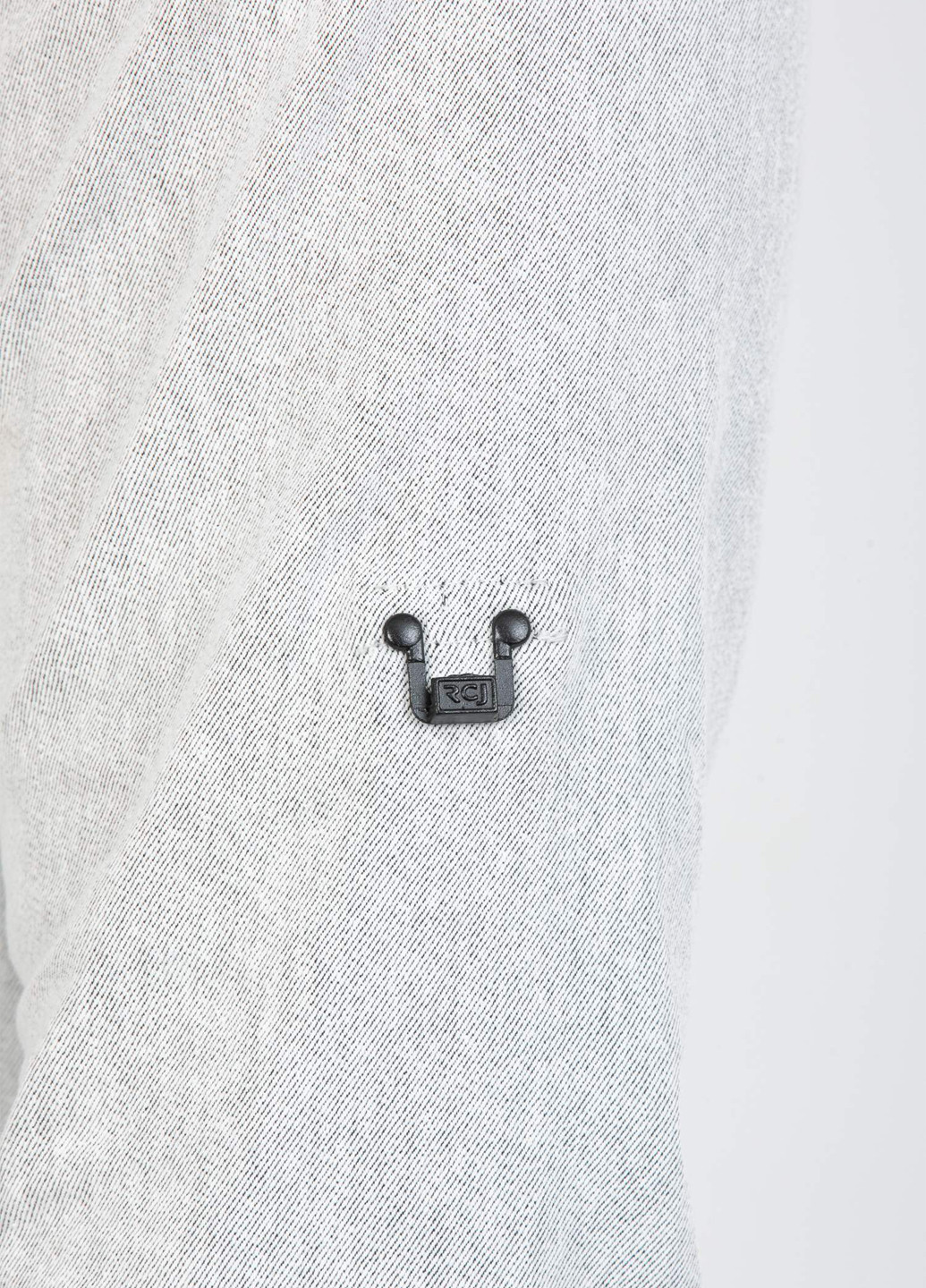 Светло-серая кэжуал, джинсовая рубашка однотонная Trend Collection