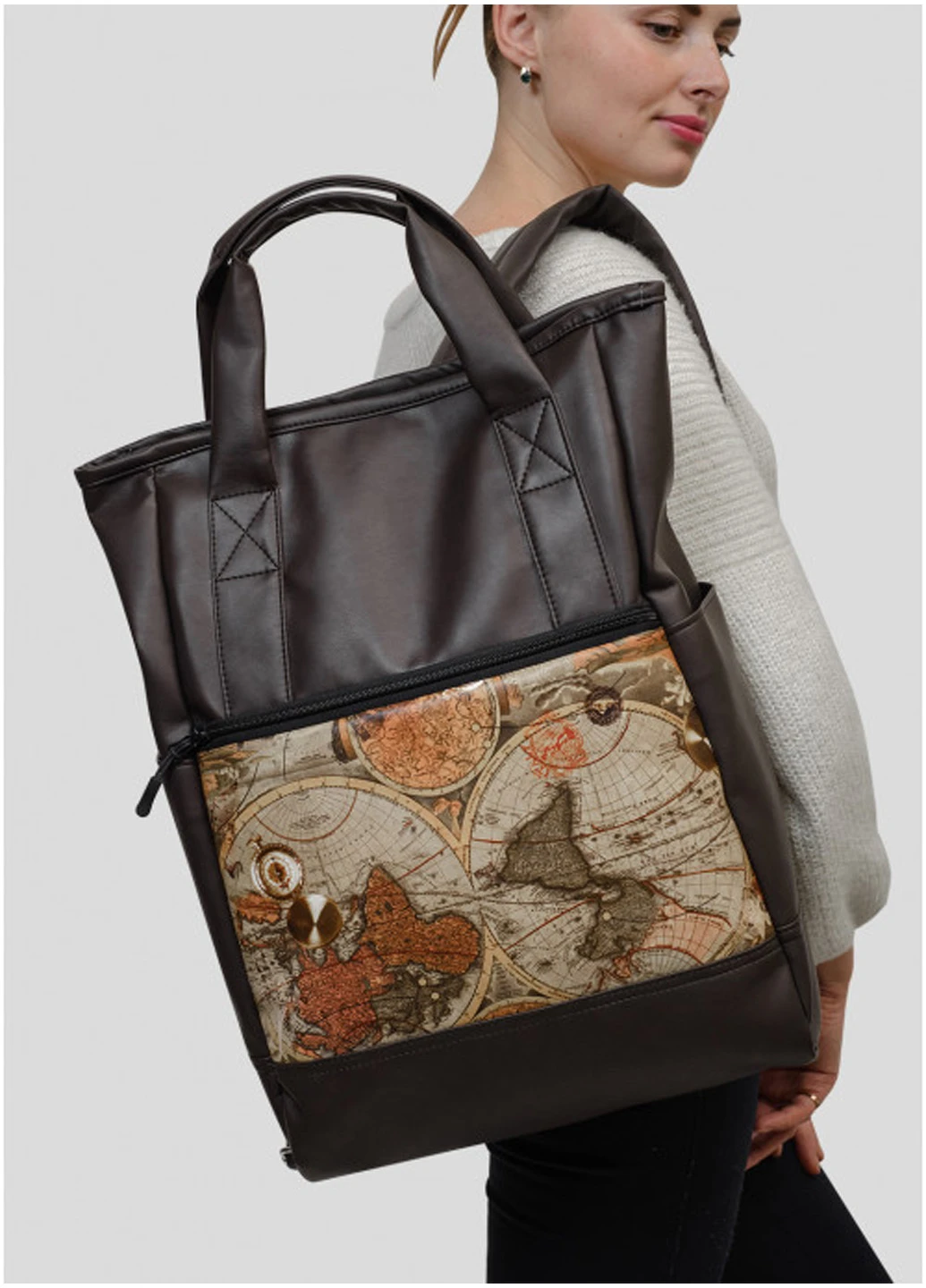 Жіноча сумка-рюкзак 45х15х31 см Sambag (210475781)