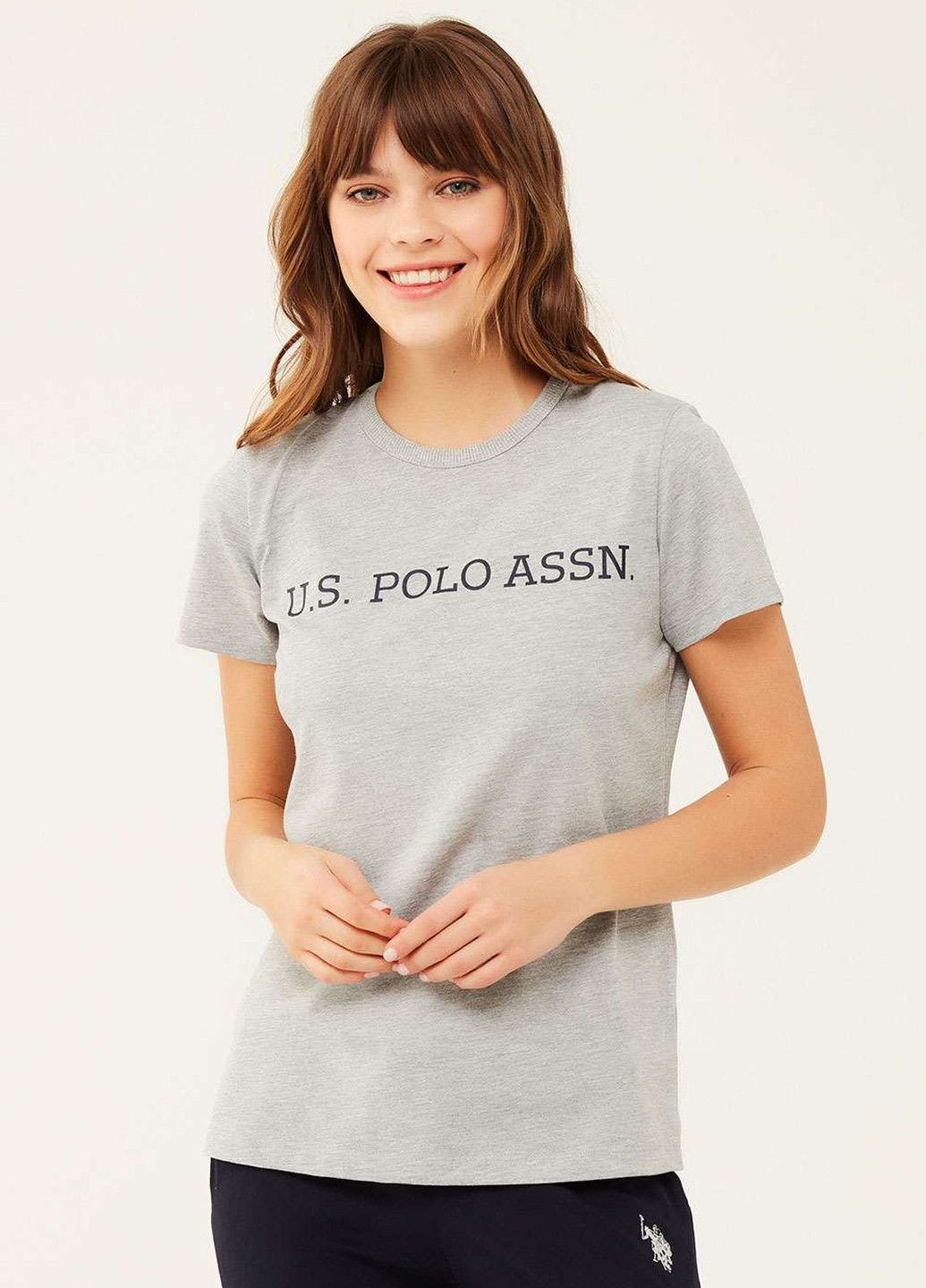 Сіра всесезон футболка U.S. Polo Assn.