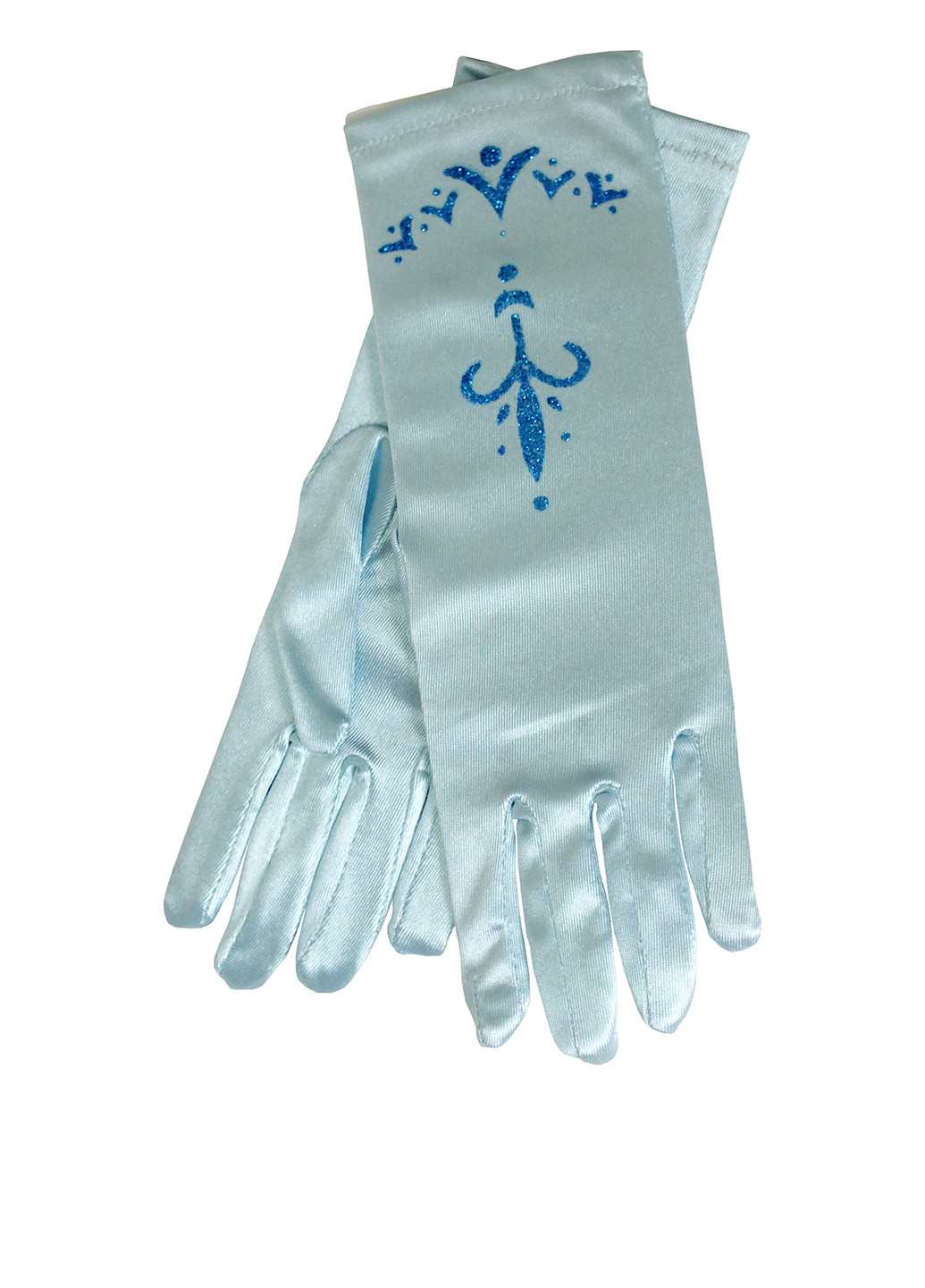 Перчатки Фроузен детские Seta Decor рисунки голубые кэжуалы