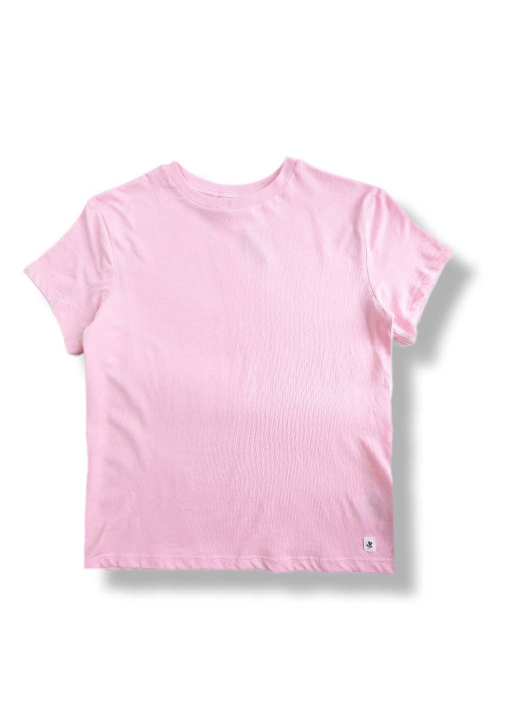 Светло-розовая летняя футболка H&M