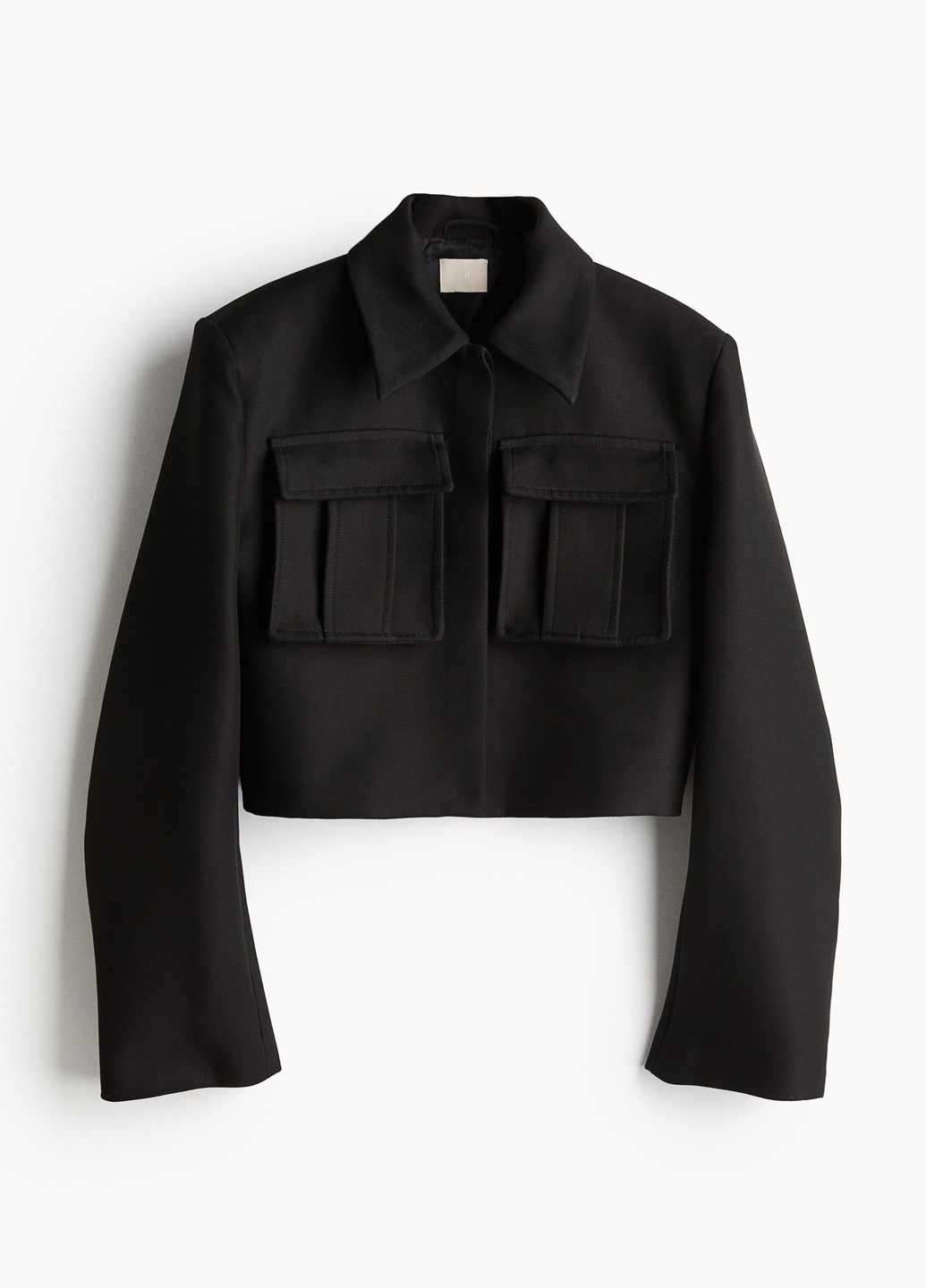 Чорна демісезонна куртка куртка-піджак H&M