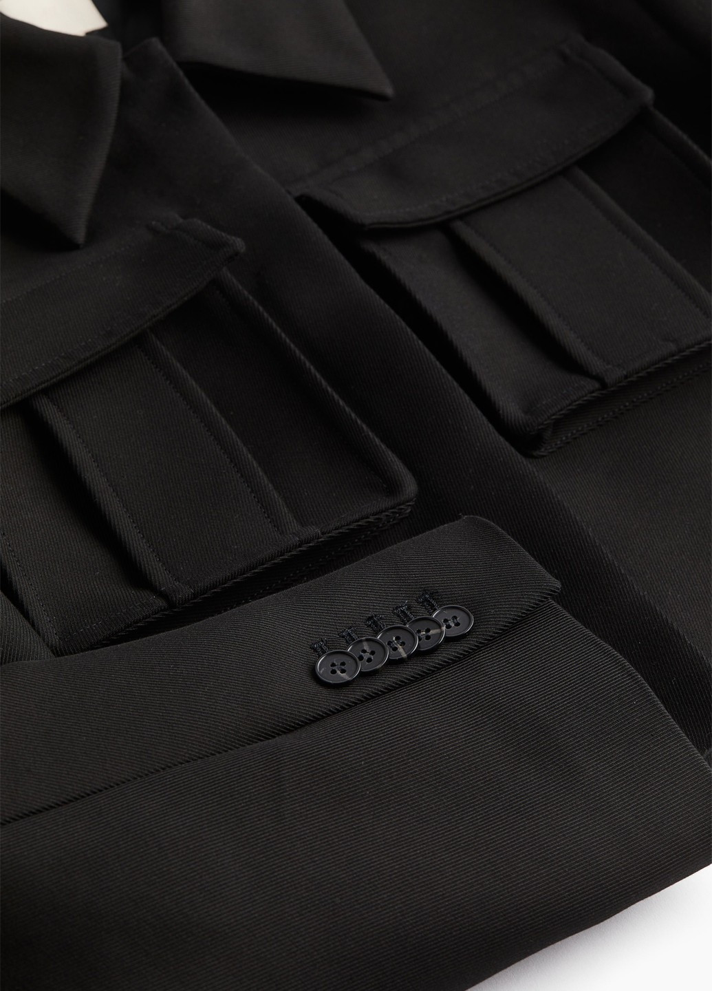 Чорна демісезонна куртка куртка-піджак H&M