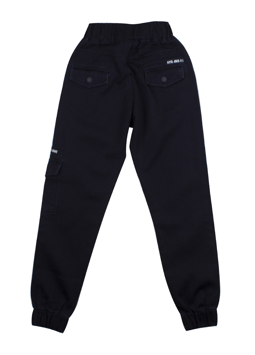 Темно-синие кэжуал демисезонные брюки со средней талией A-yugi