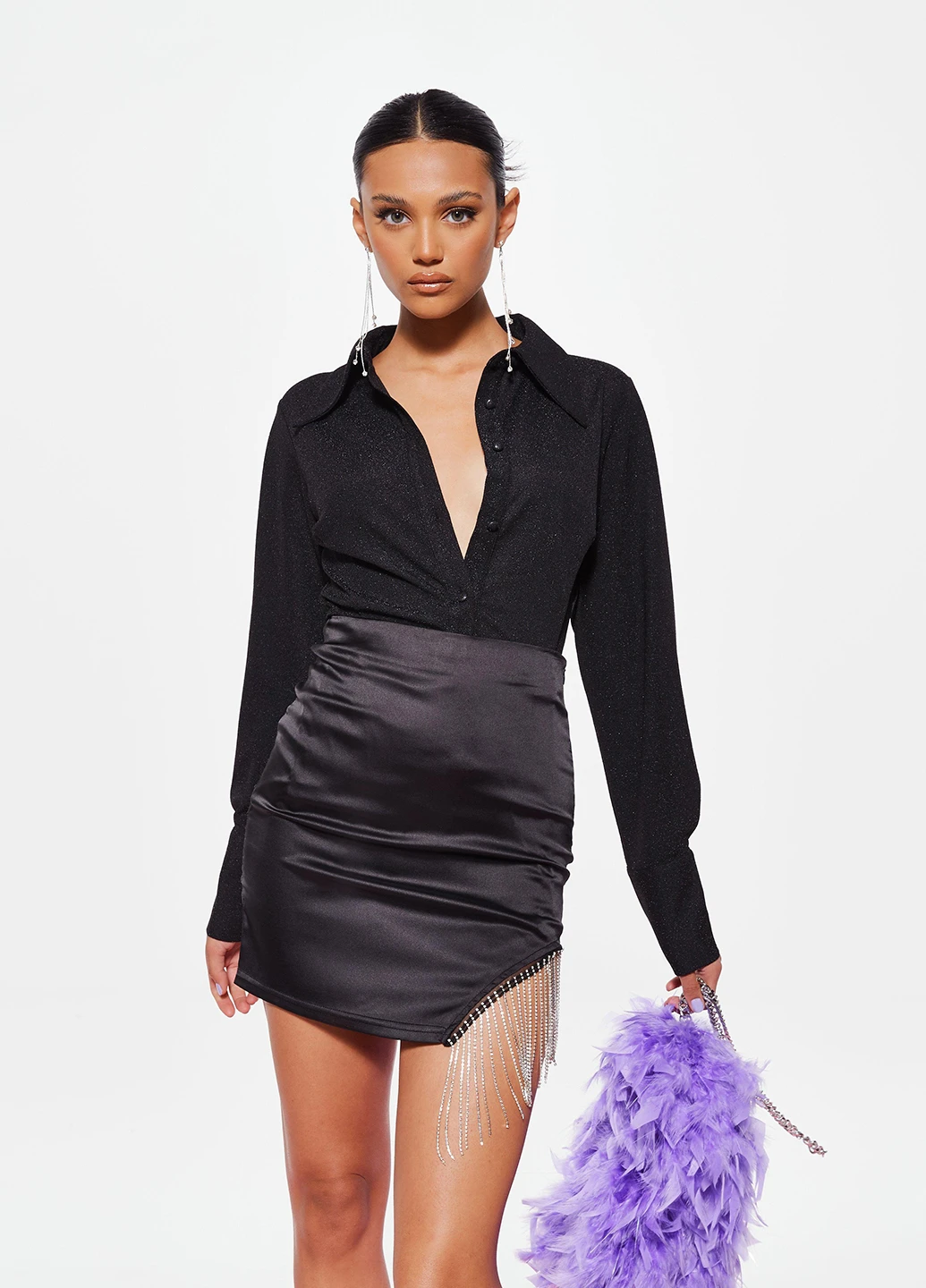 Чёрная блуза Missguided