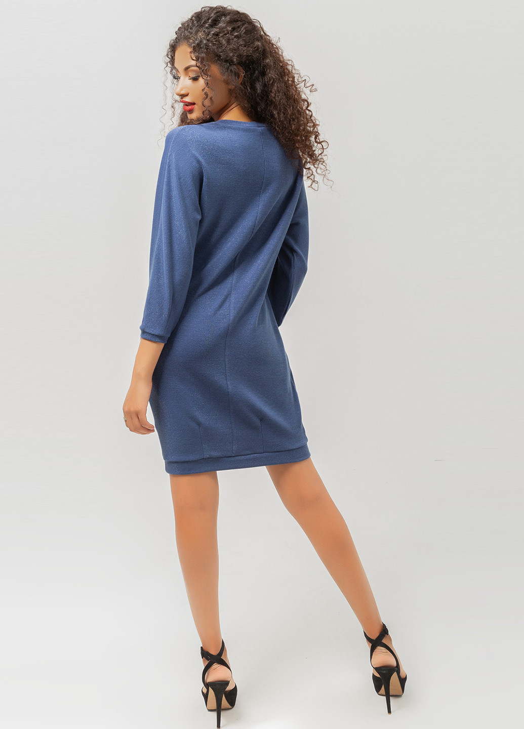 Светло-синее кэжуал платье Azuri однотонное