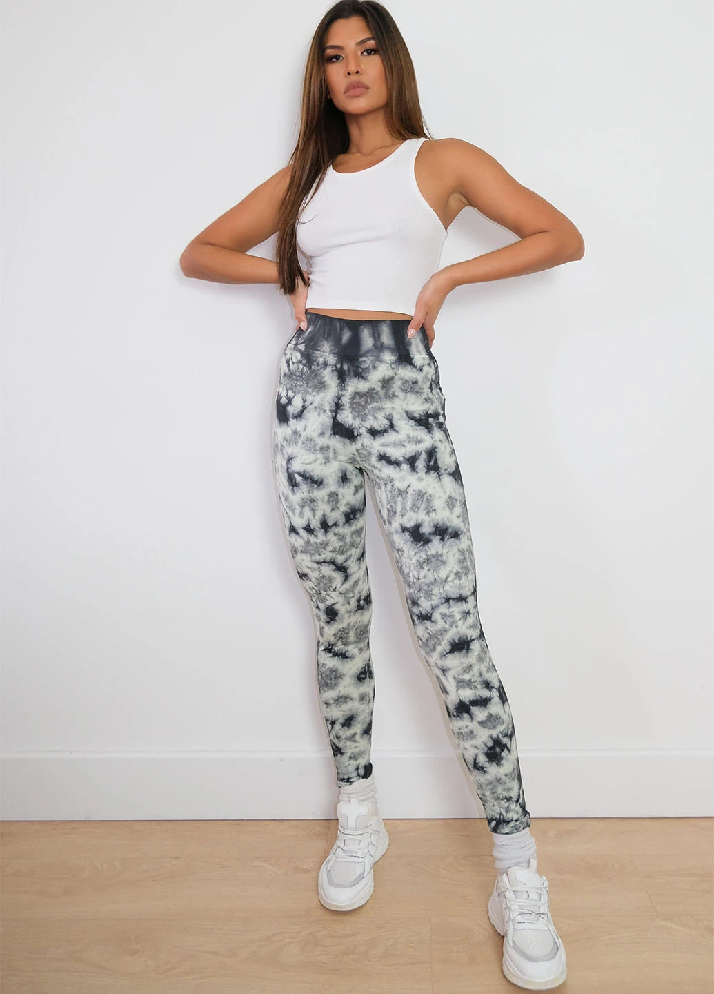 Серые демисезонные леггинсы Missguided