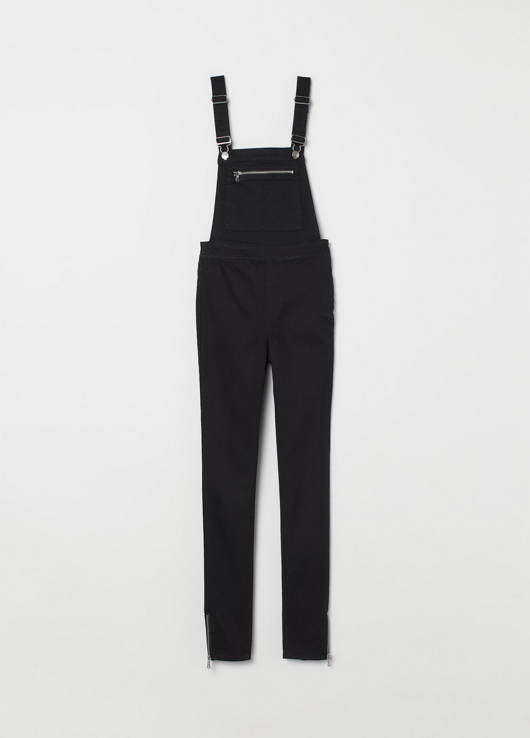 Комбінезон H&M комбінезон-брюки чорний джинсовий бавовна