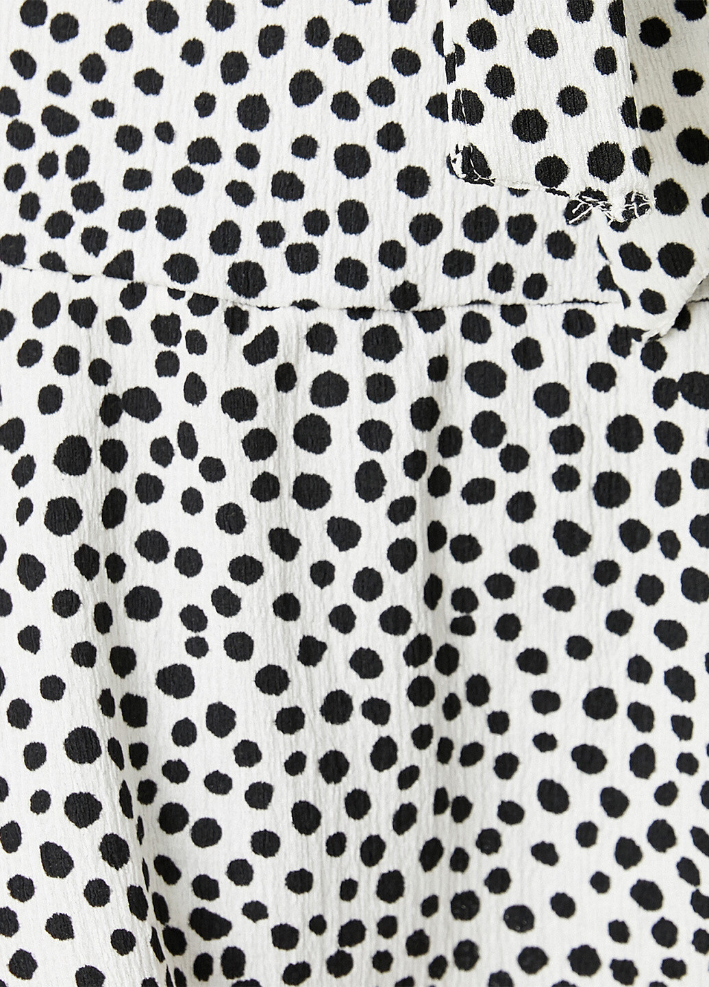 Черно-белая кэжуал в горошек юбка KOTON а-силуэта (трапеция)