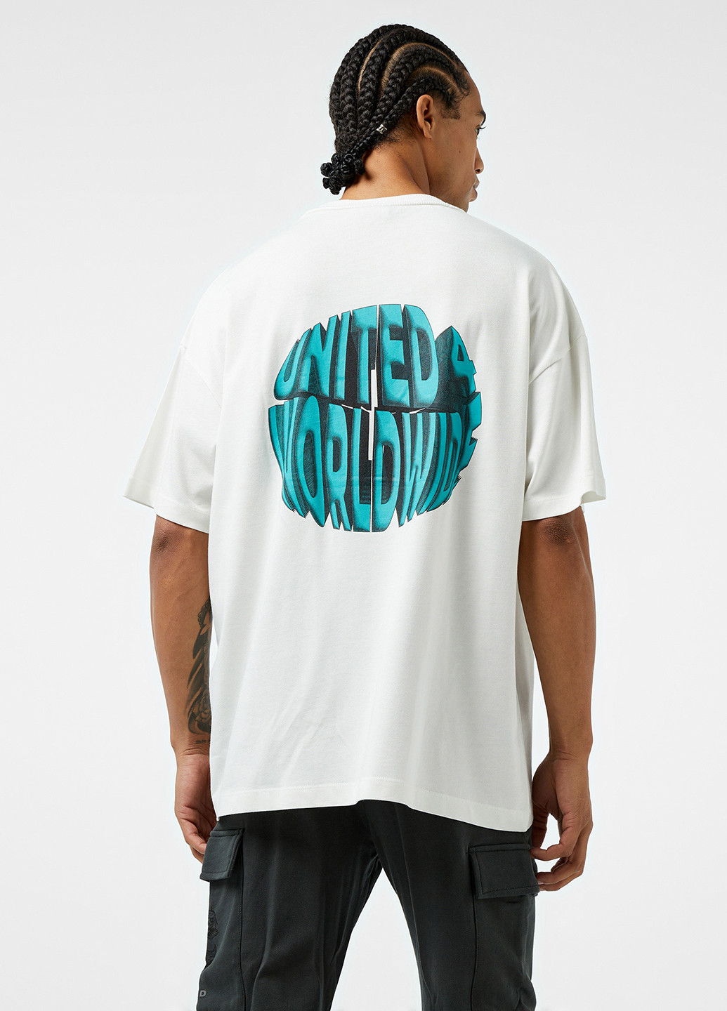 Біла футболка UNITED4