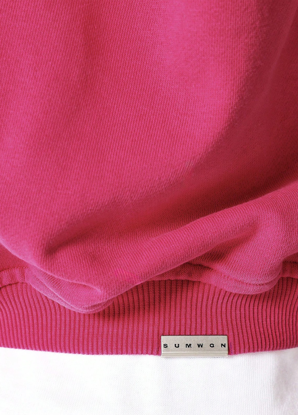 Розовый свитшот SHEIN однотонный без декора (323464780)