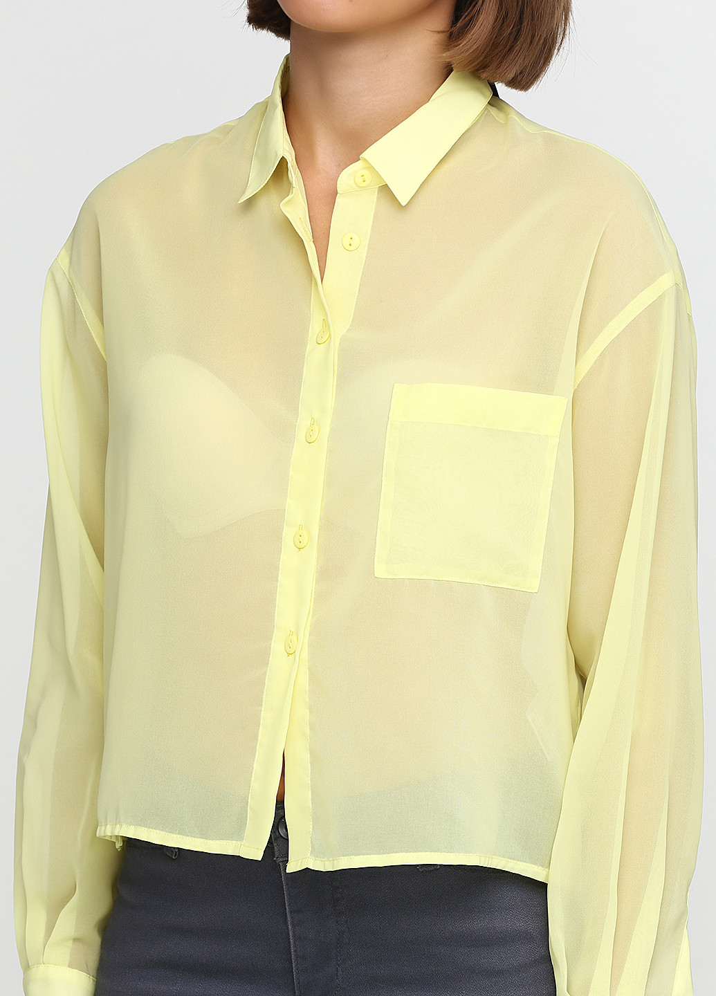 Желтая демисезонная блуза Silvian Heach