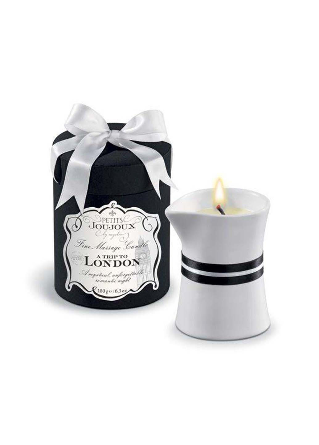 Массажная свечa с мужского парфюма - London Rhubarb, Cassis and Ambra 190 г Petits Joujoux (256170702)