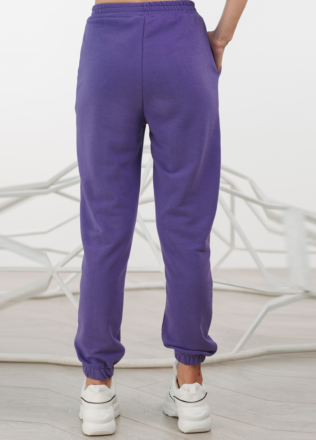 Фиолетовые спортивные демисезонные джоггеры брюки Azuri