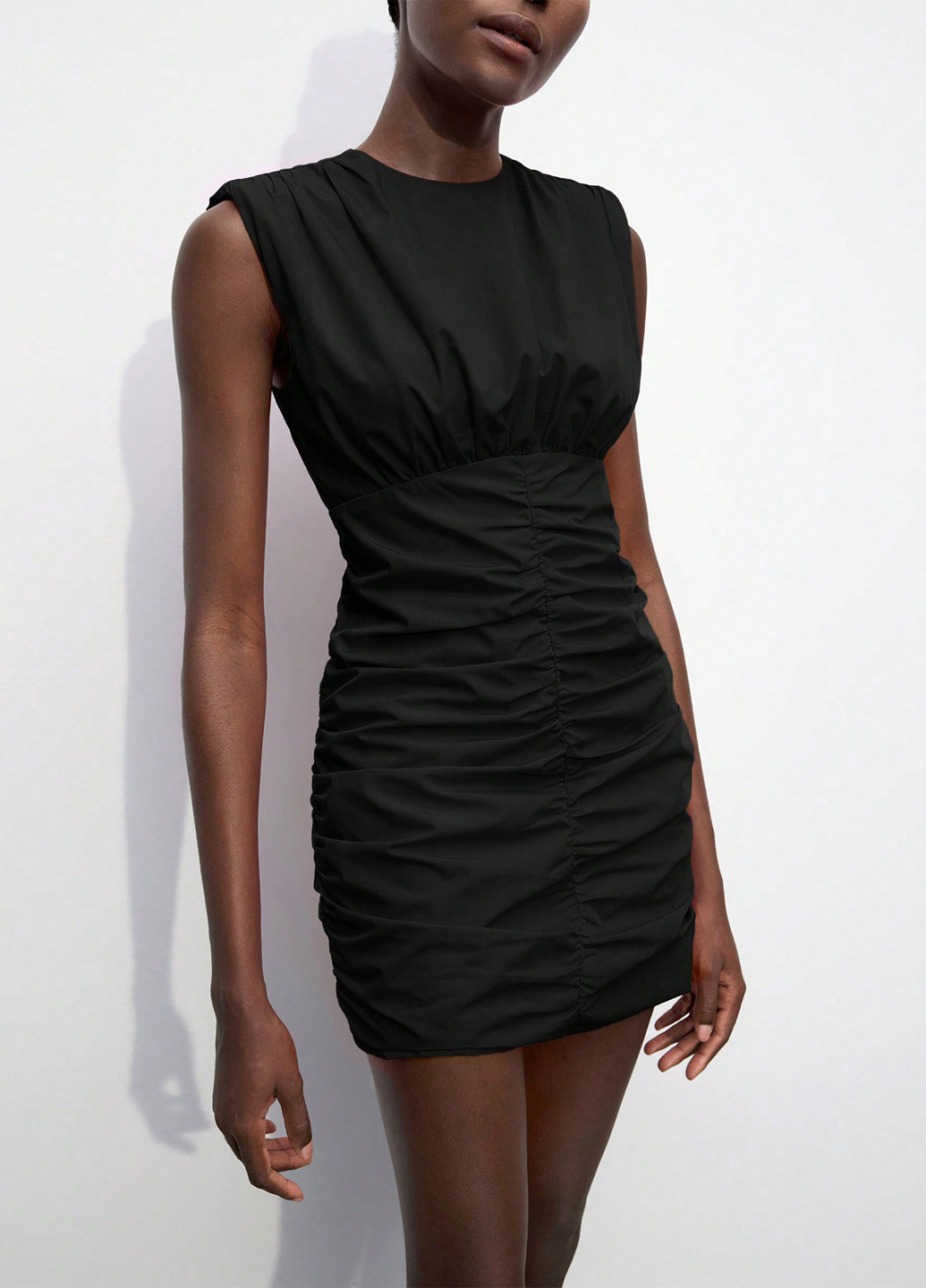 Чорна кежуал сукня сукня-футболка SHEIN однотонна